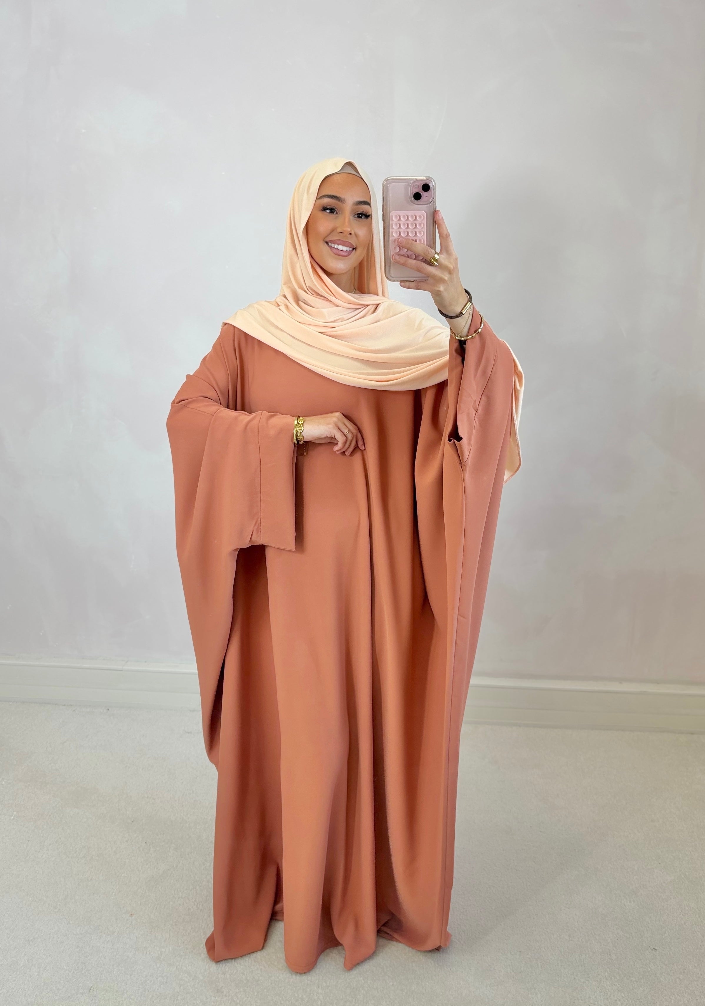 Abaya FARACHA - terracotta