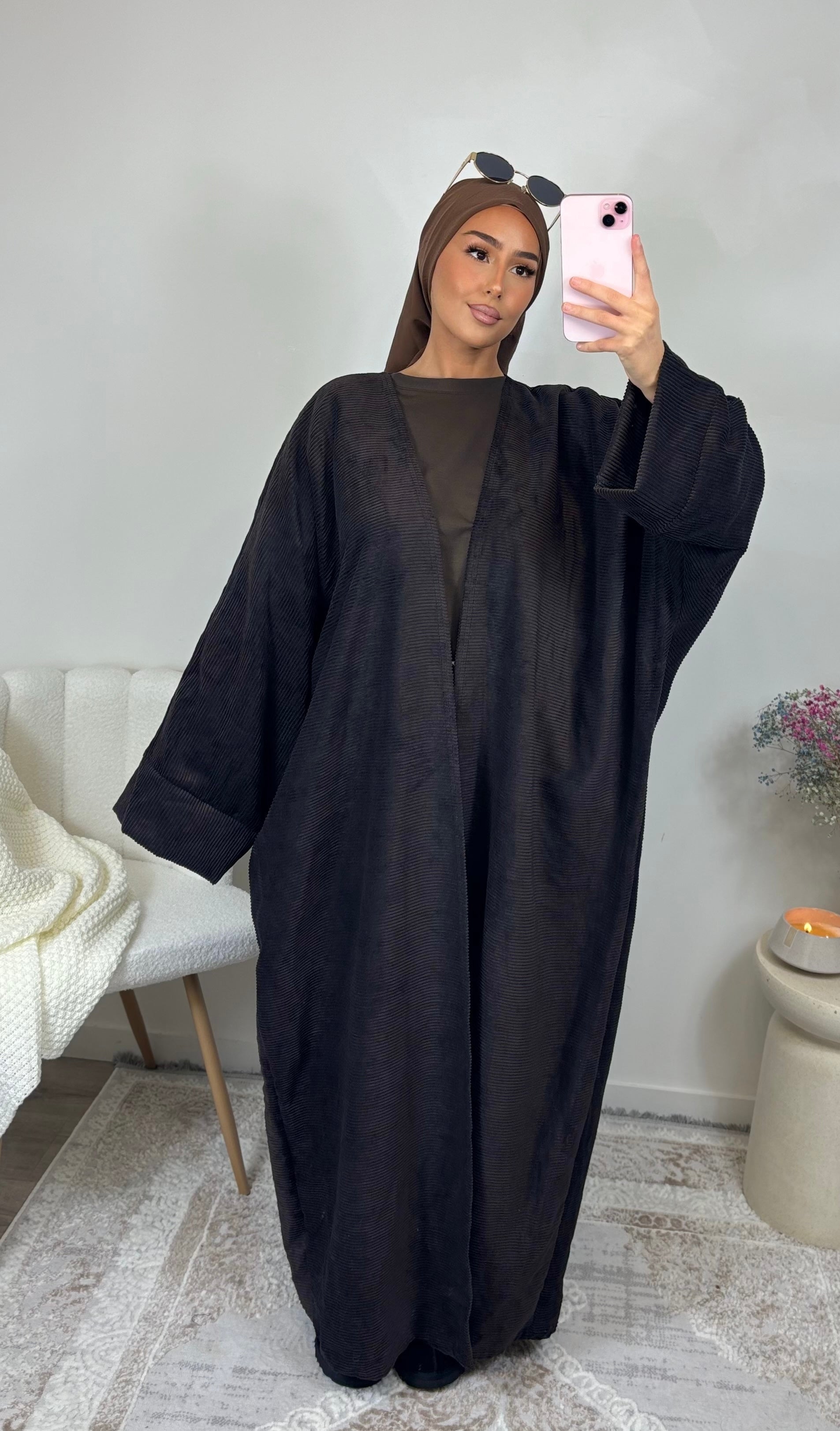 NYLA Kimono - dark brown