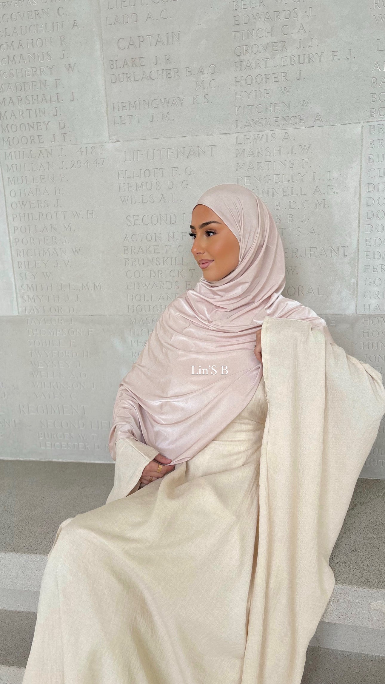 Robe saoudienne lin - crème