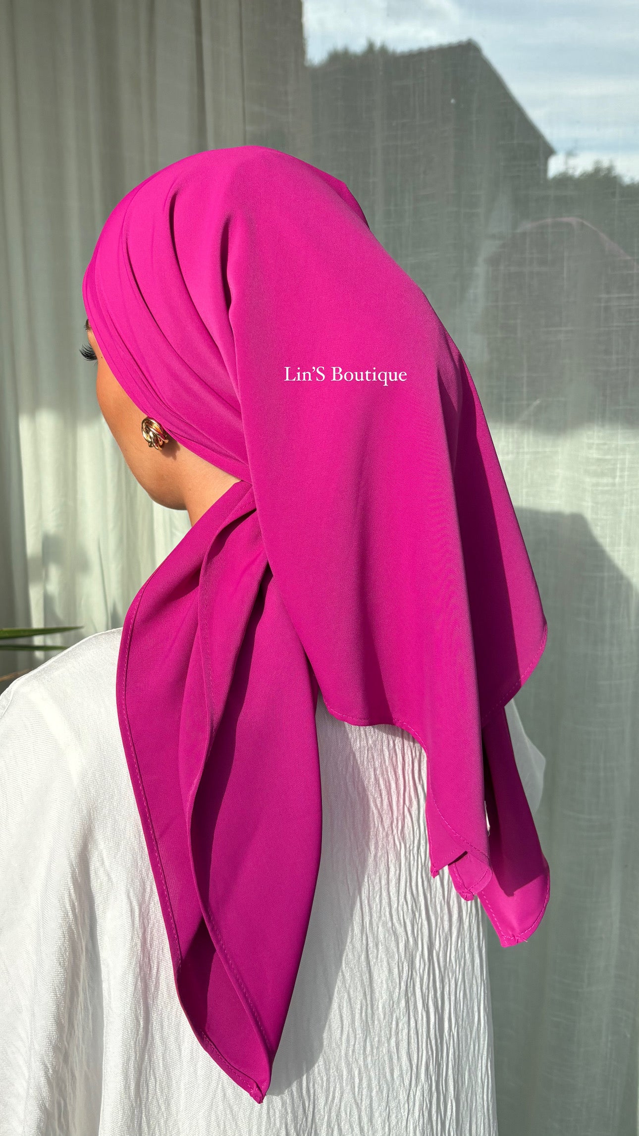 Lin'S B Seidentuch - Fuchsie