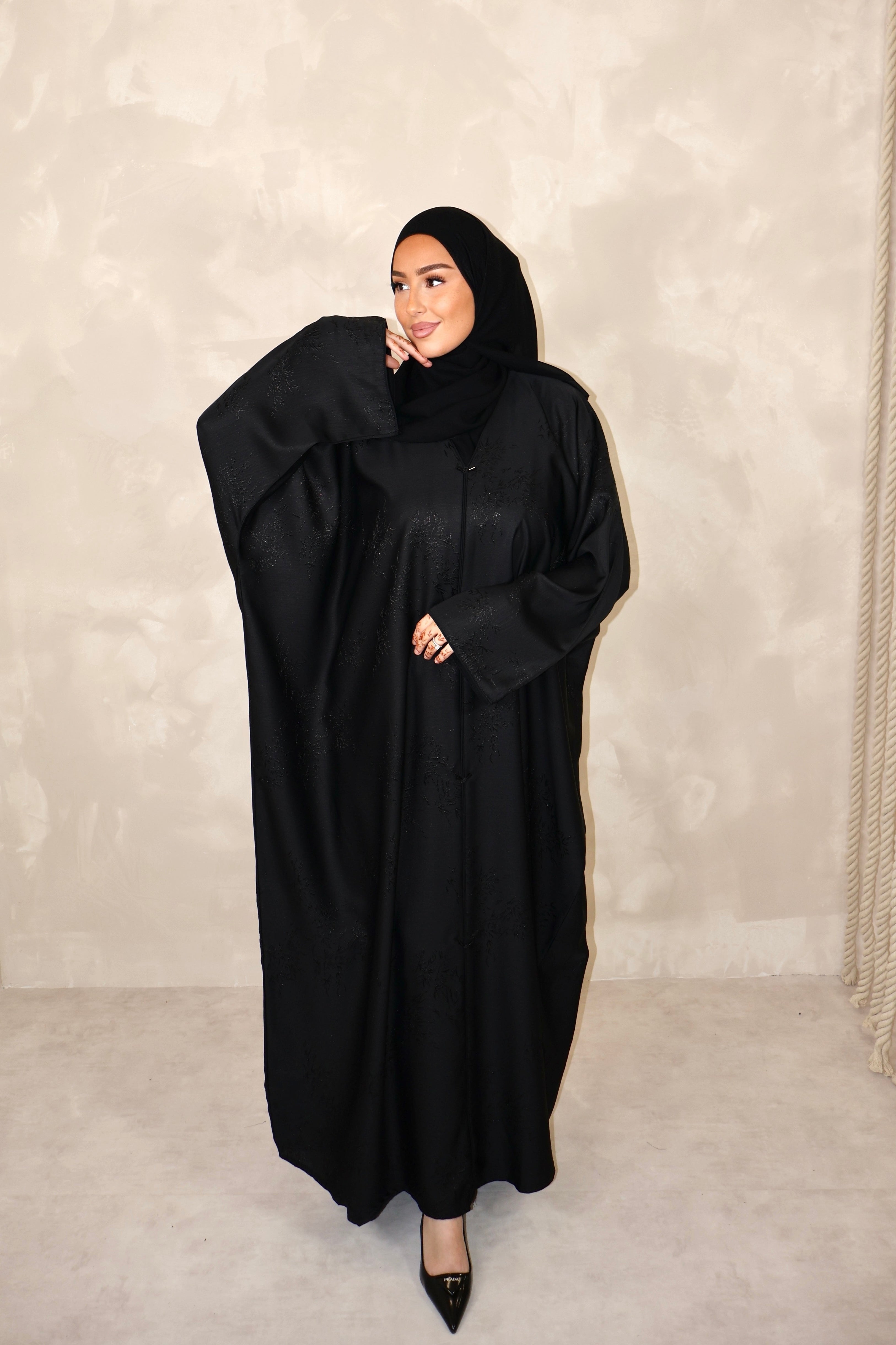 Abaya de Dubai (n80) - JAPONIA BLACK