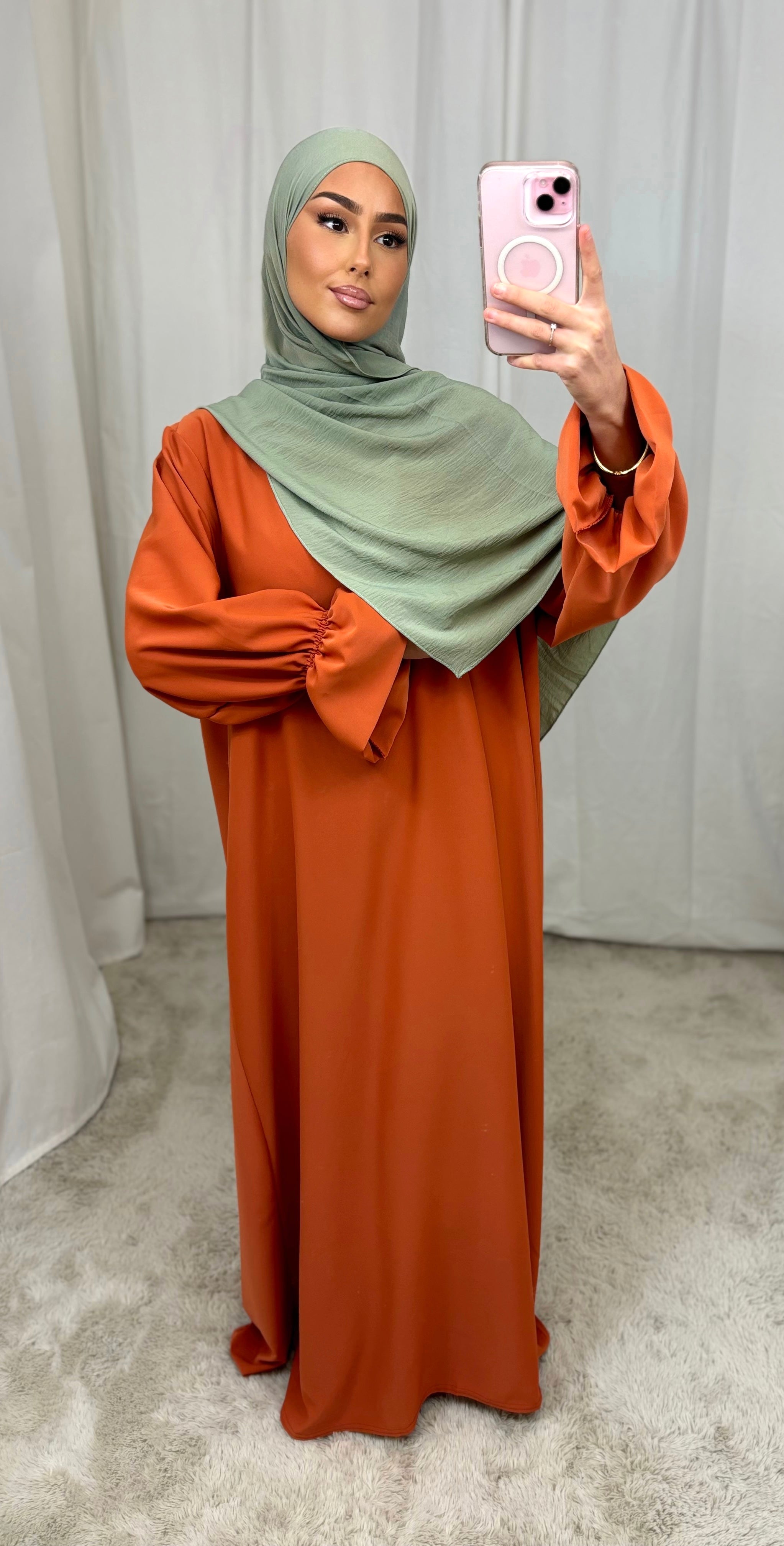 Abaya chouchou - orange Hermès