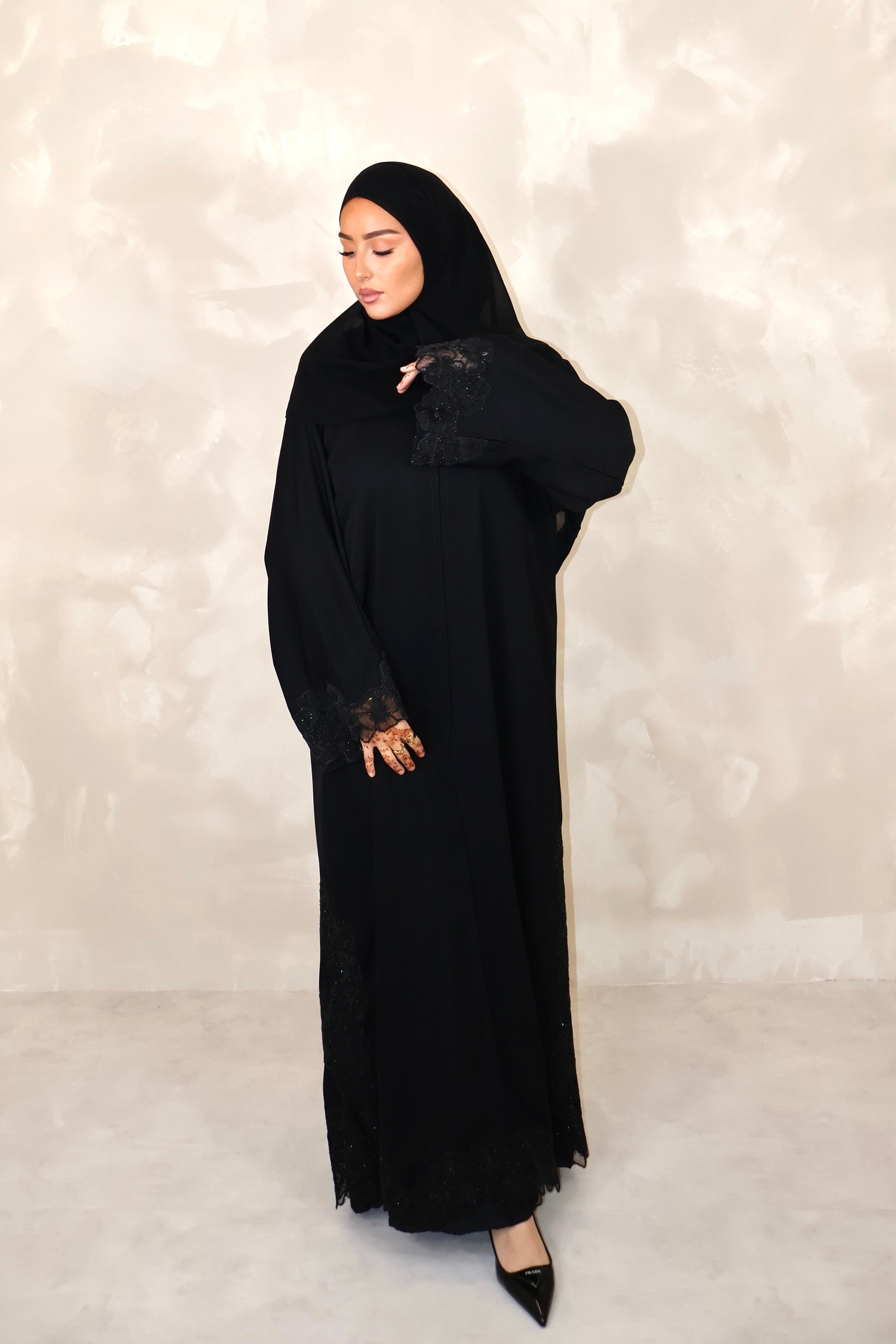 Abaya de Dubai (n106) - PRIVILÈGE BLACK