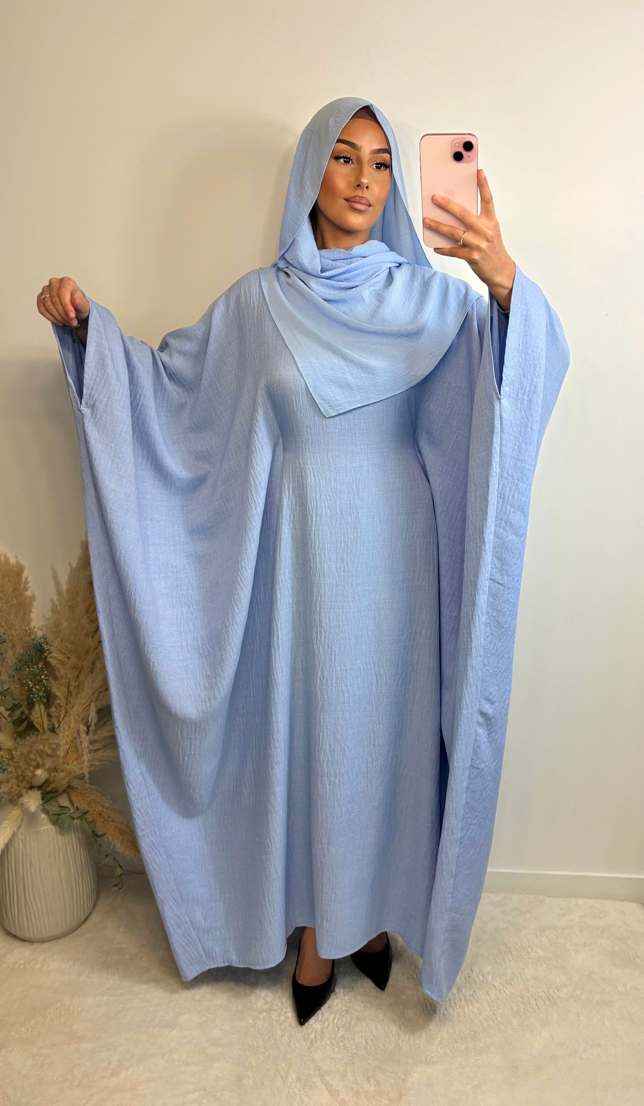 Saudisches Leinenkleid - blau