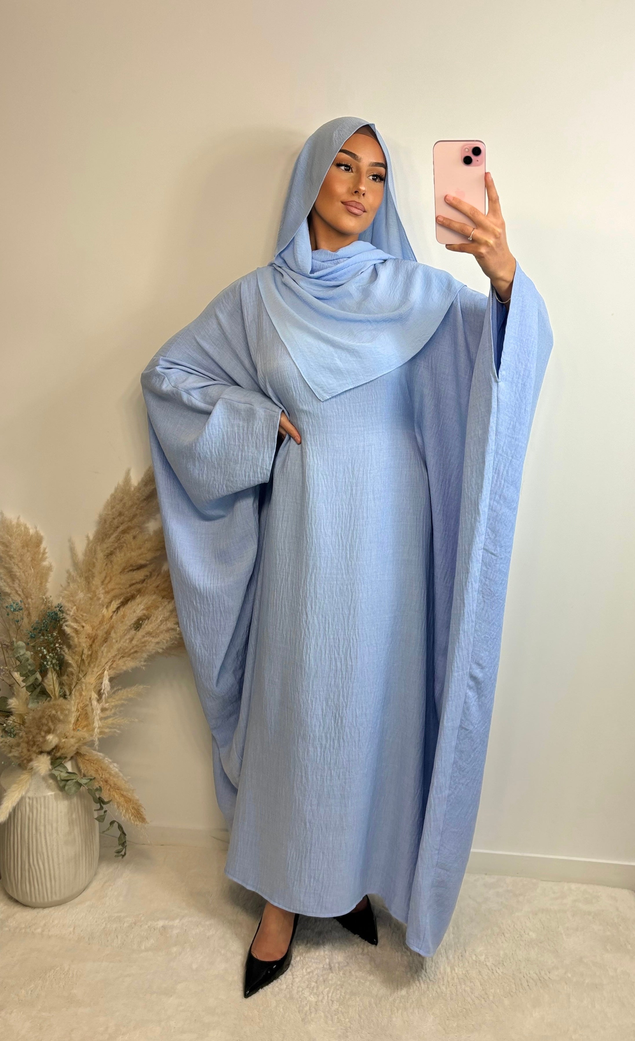 Saudisches Leinenkleid - blau