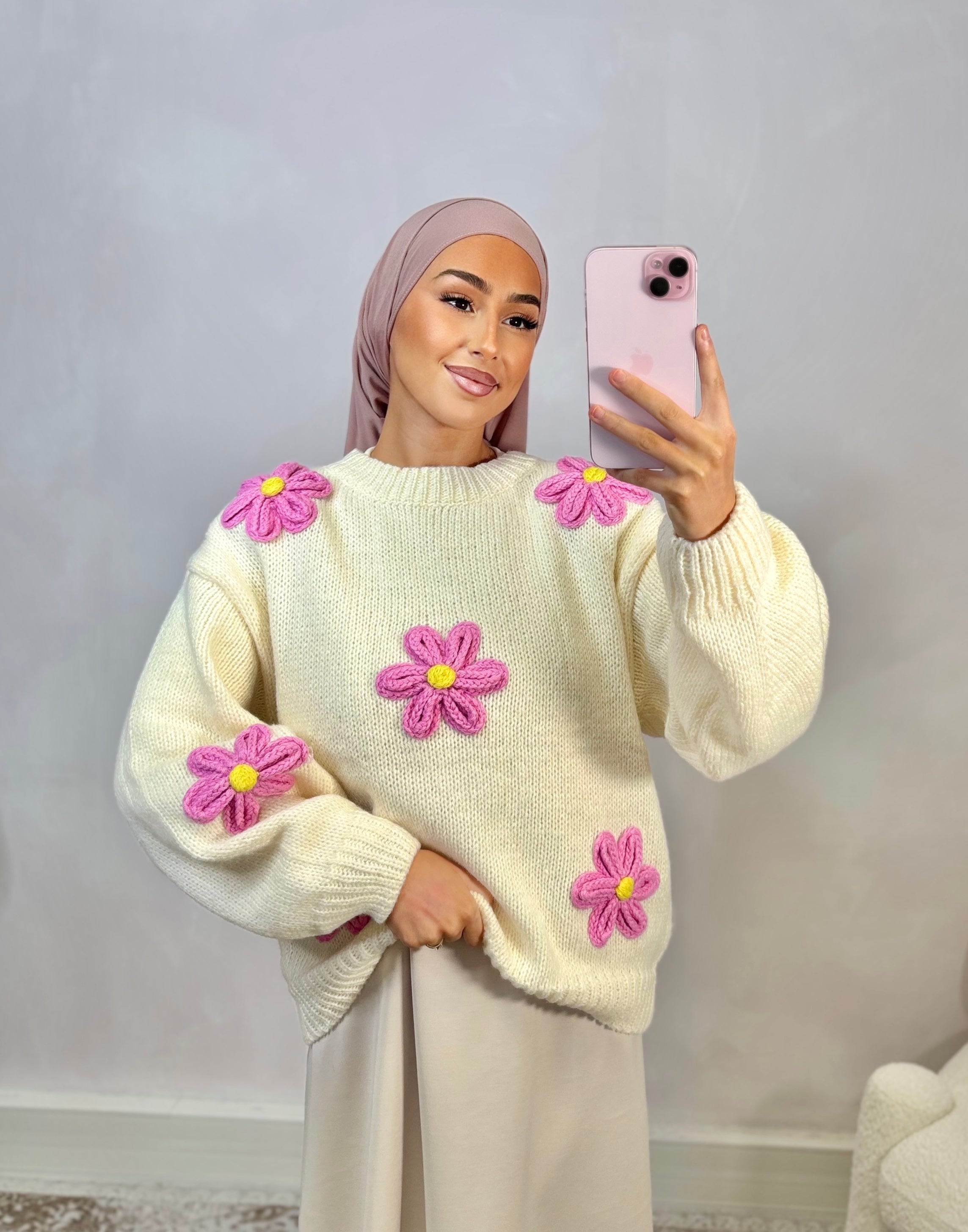 Embroidered sweater - FLOERS