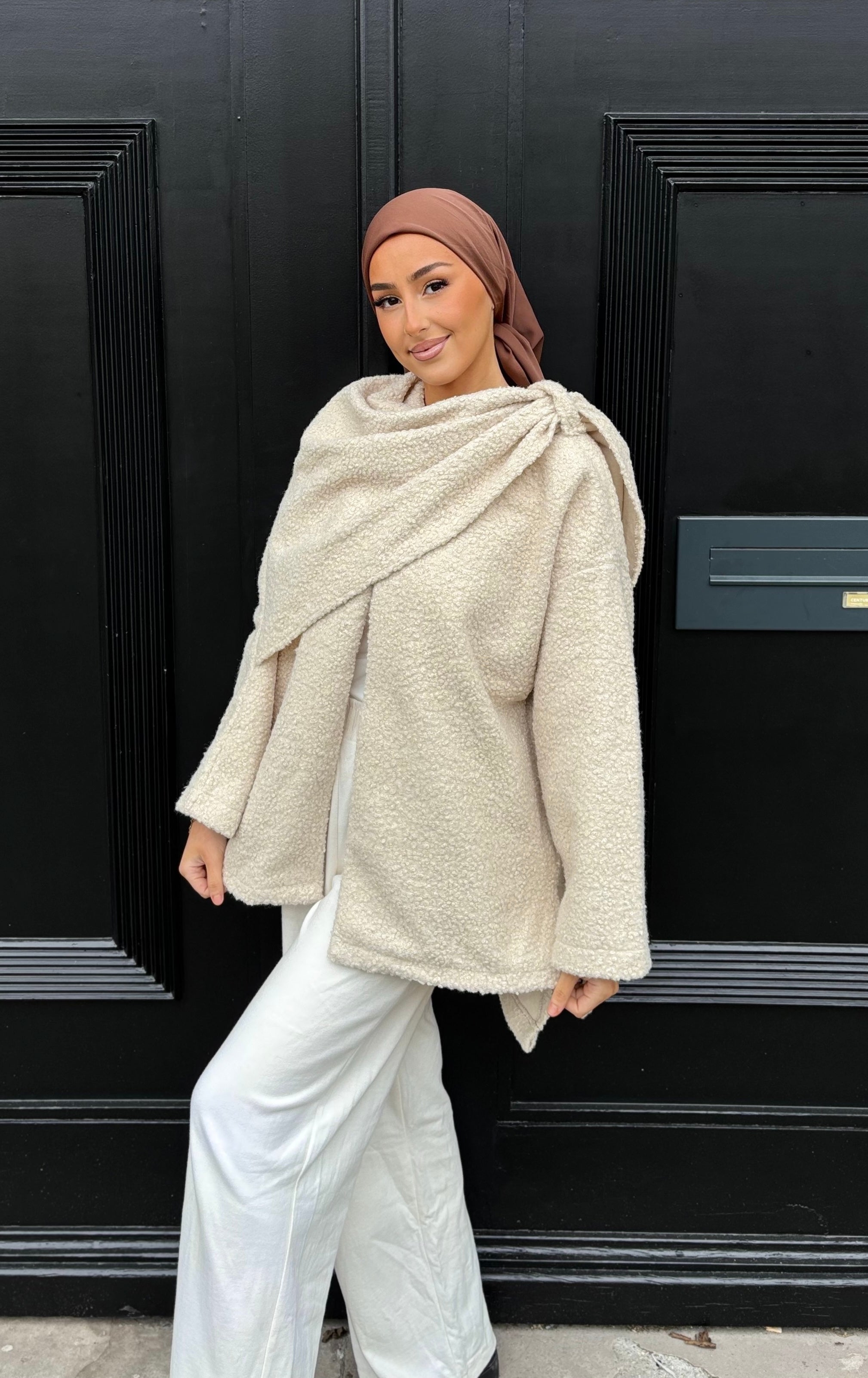 Manteau court Polar - crème
