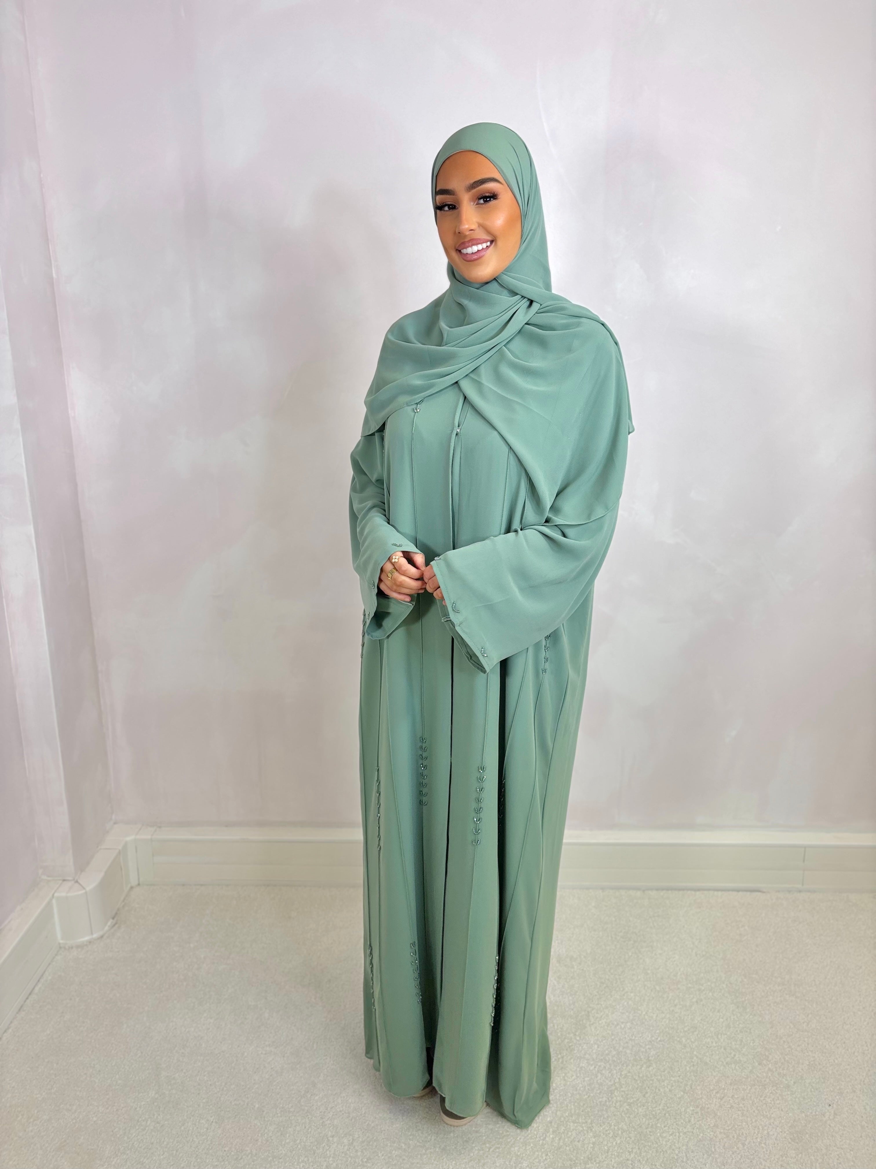 Abaya from Dubai NAYA (n62) - sea green