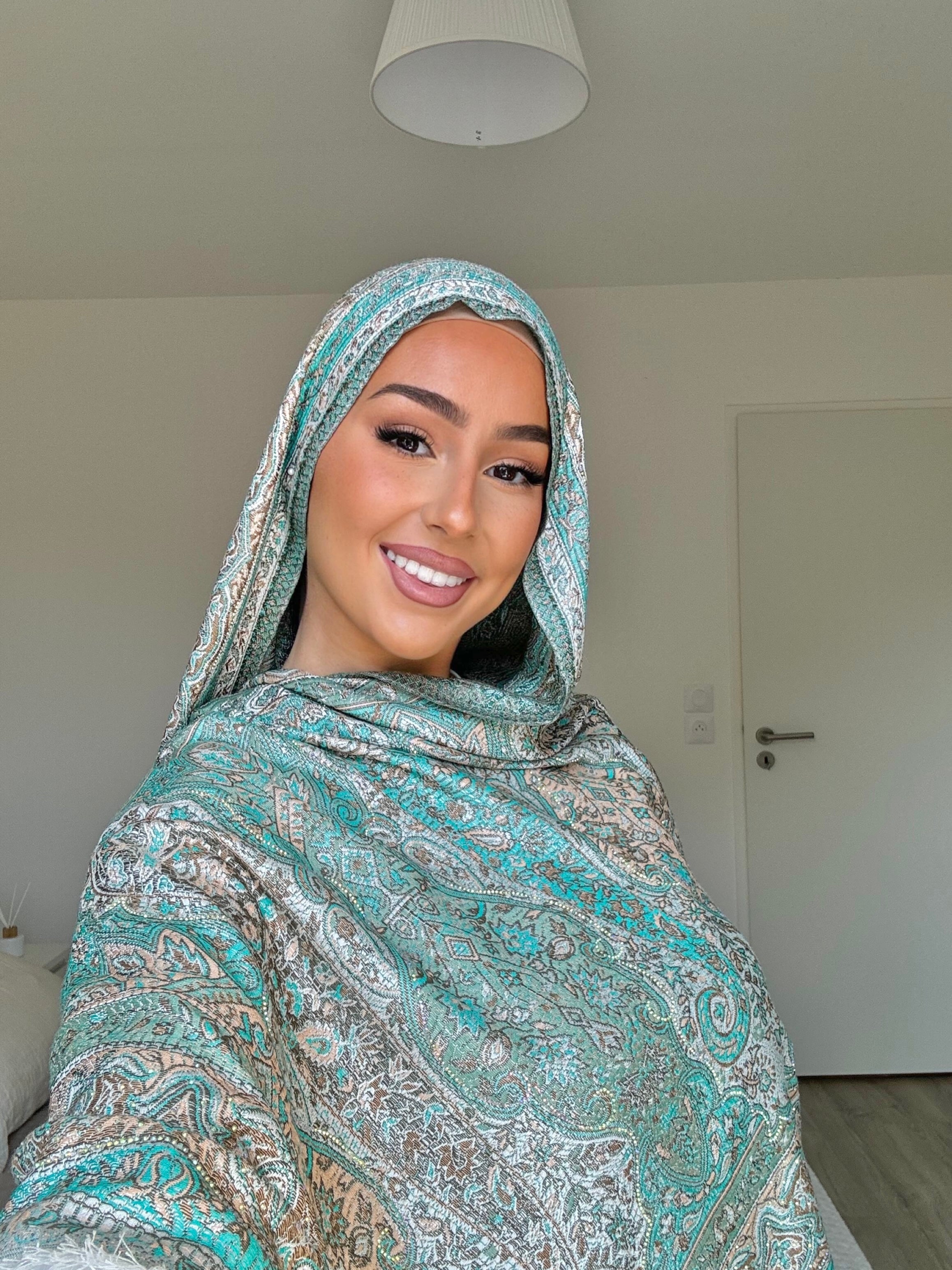 Cashmere Pashmina with Rhinestones - n93
