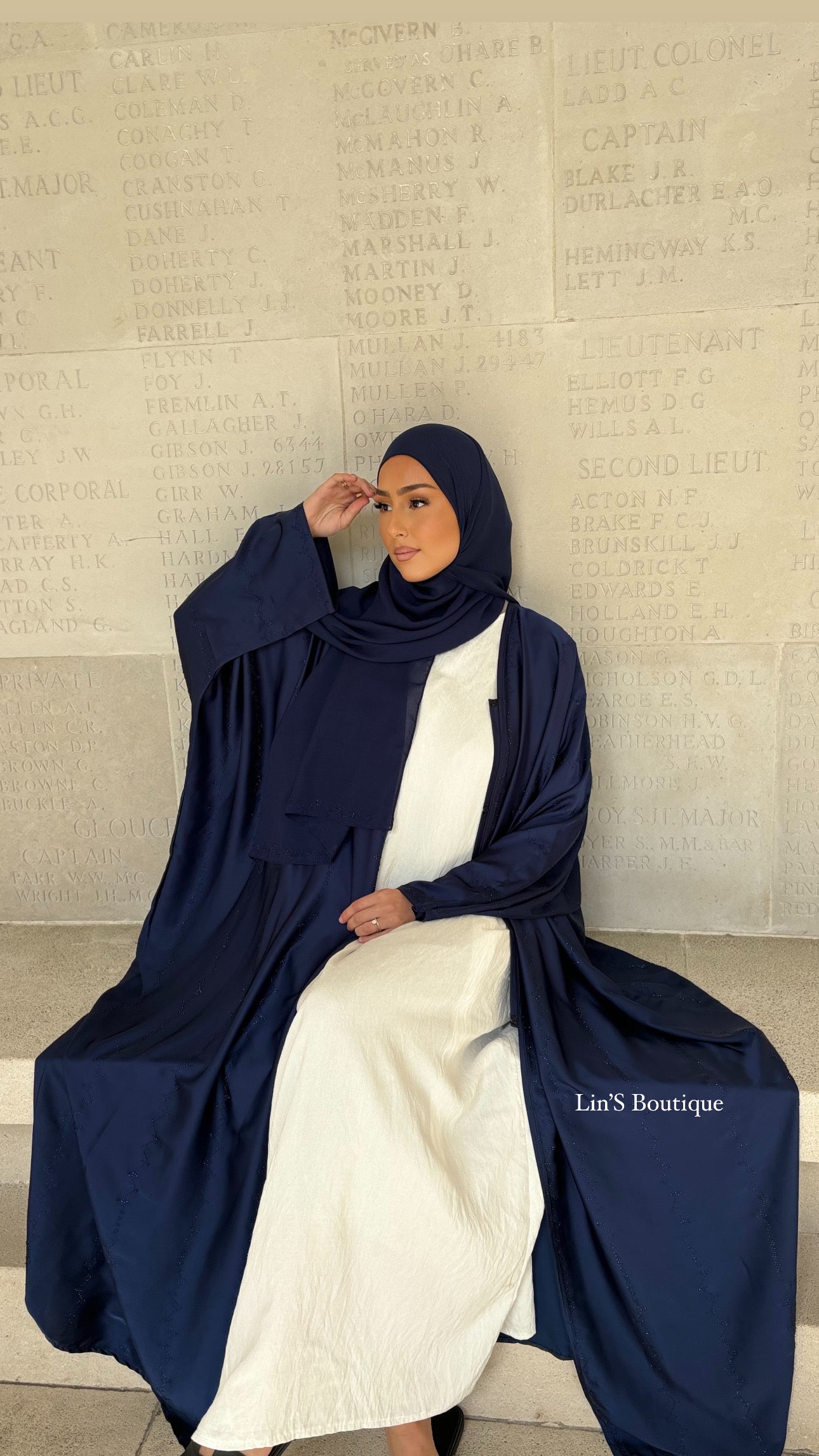 Abaya de Dubai PRESTIGE - Dark Blue