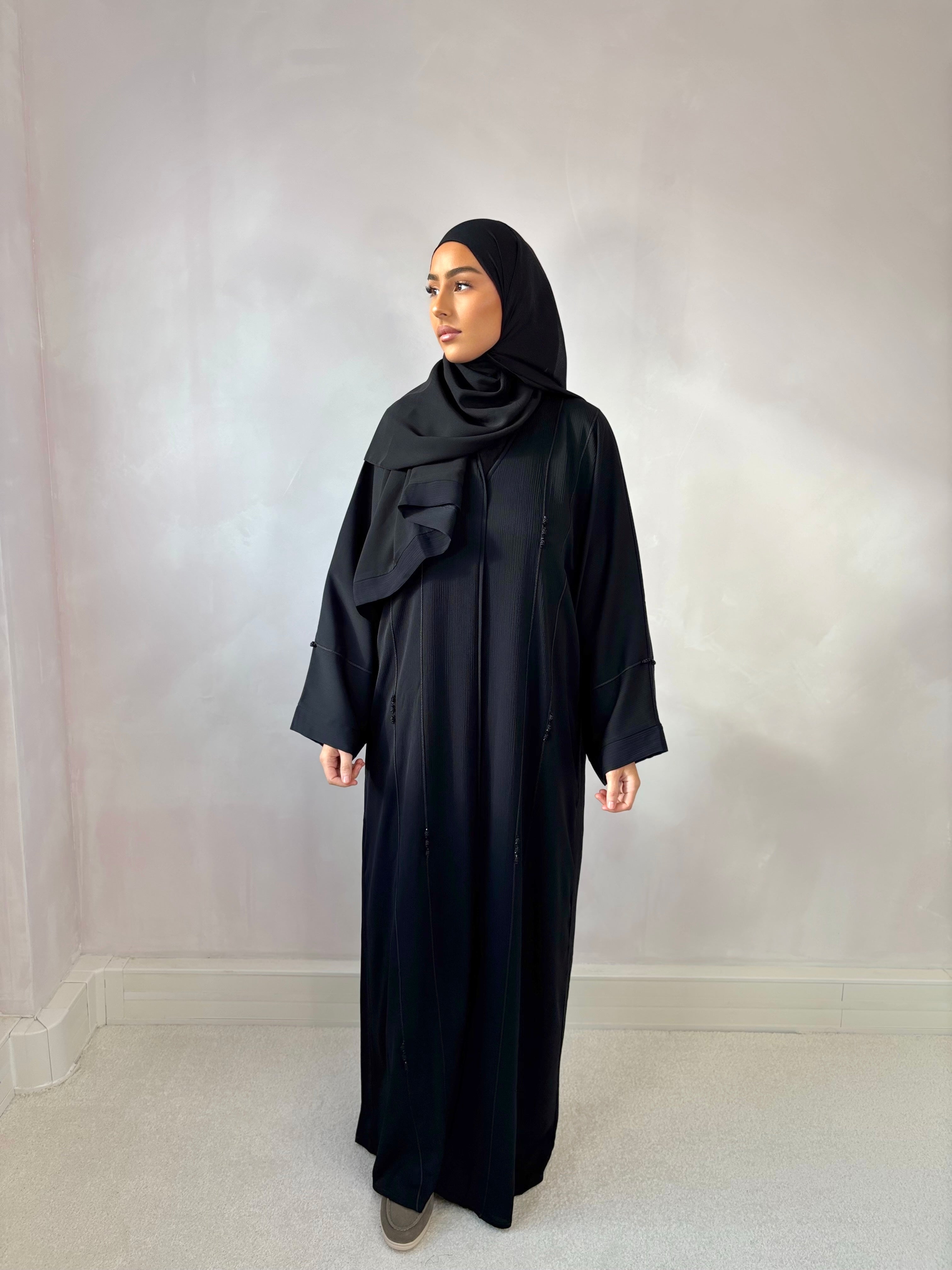ELIF Dubai Abaya (n3) - Black
