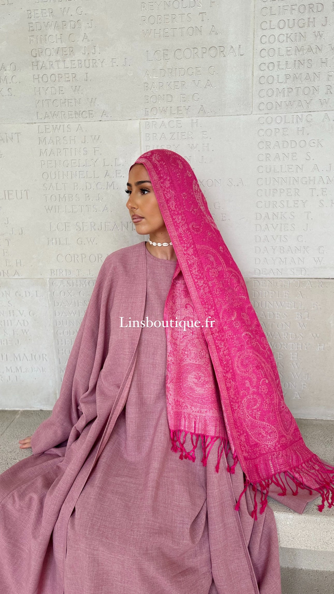 Pashmina - Fushia Milk