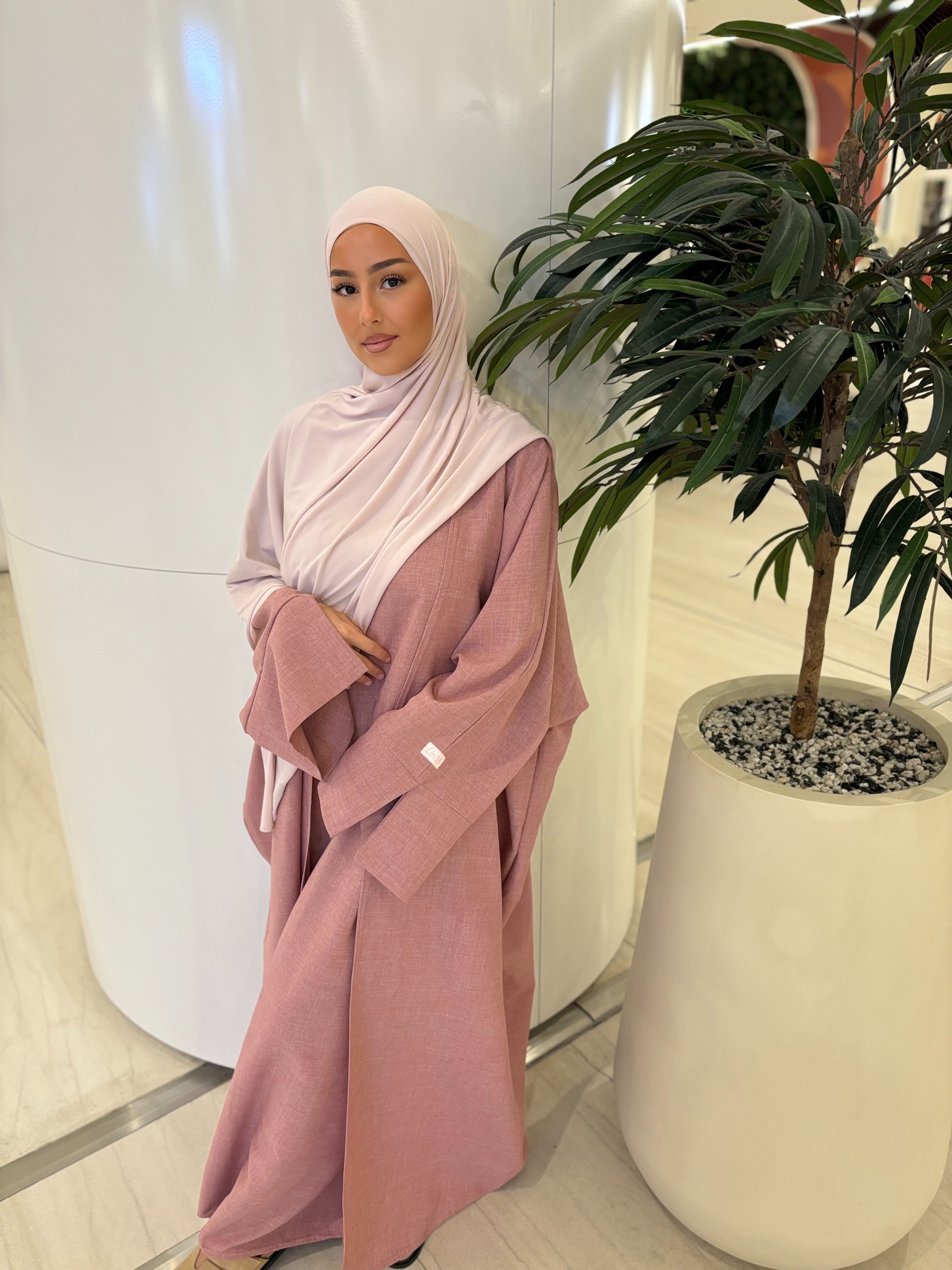 Linen set under abaya + kimono LIN'S B