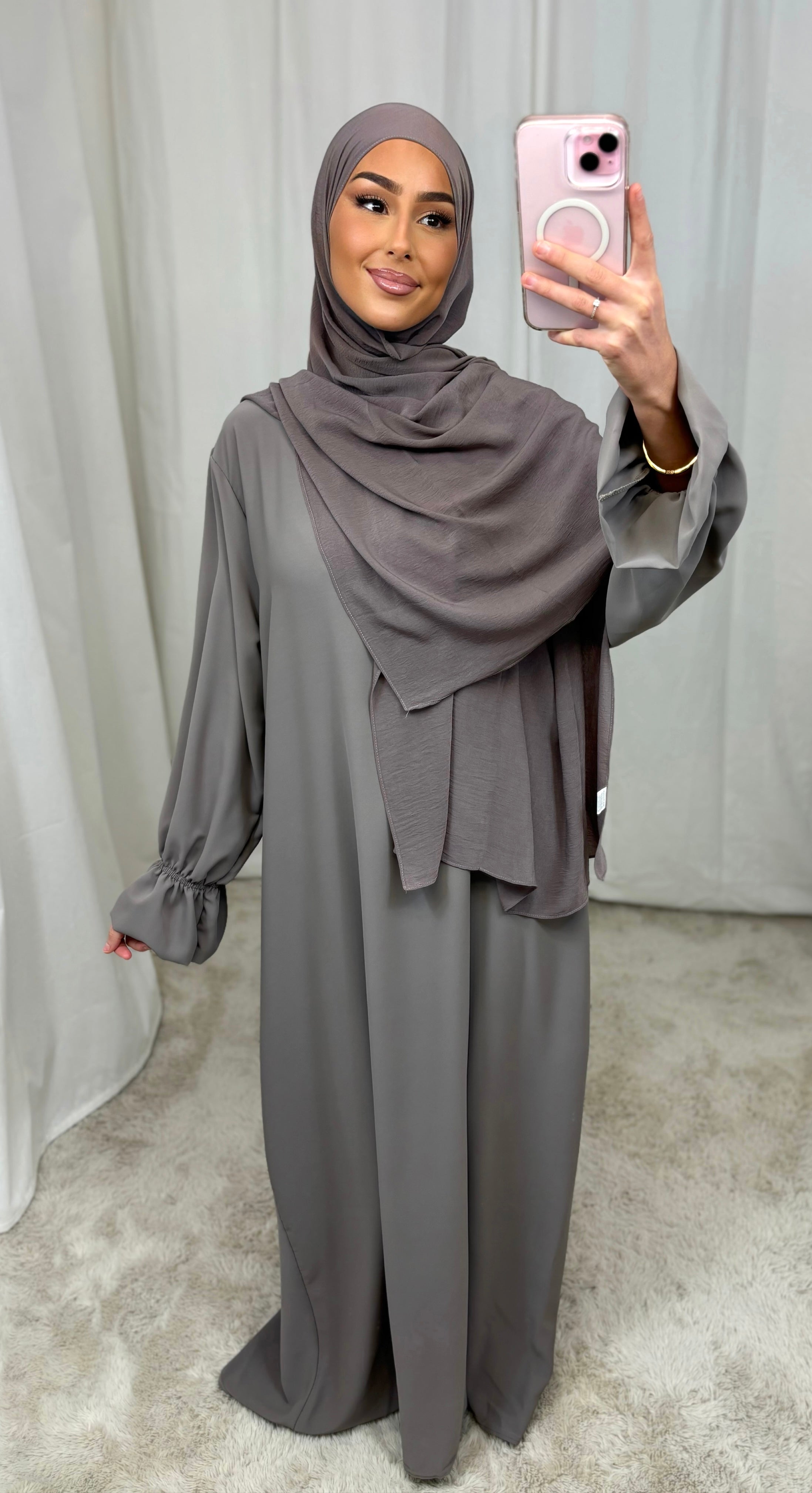 Abaya-Haargummi - Taupegrau