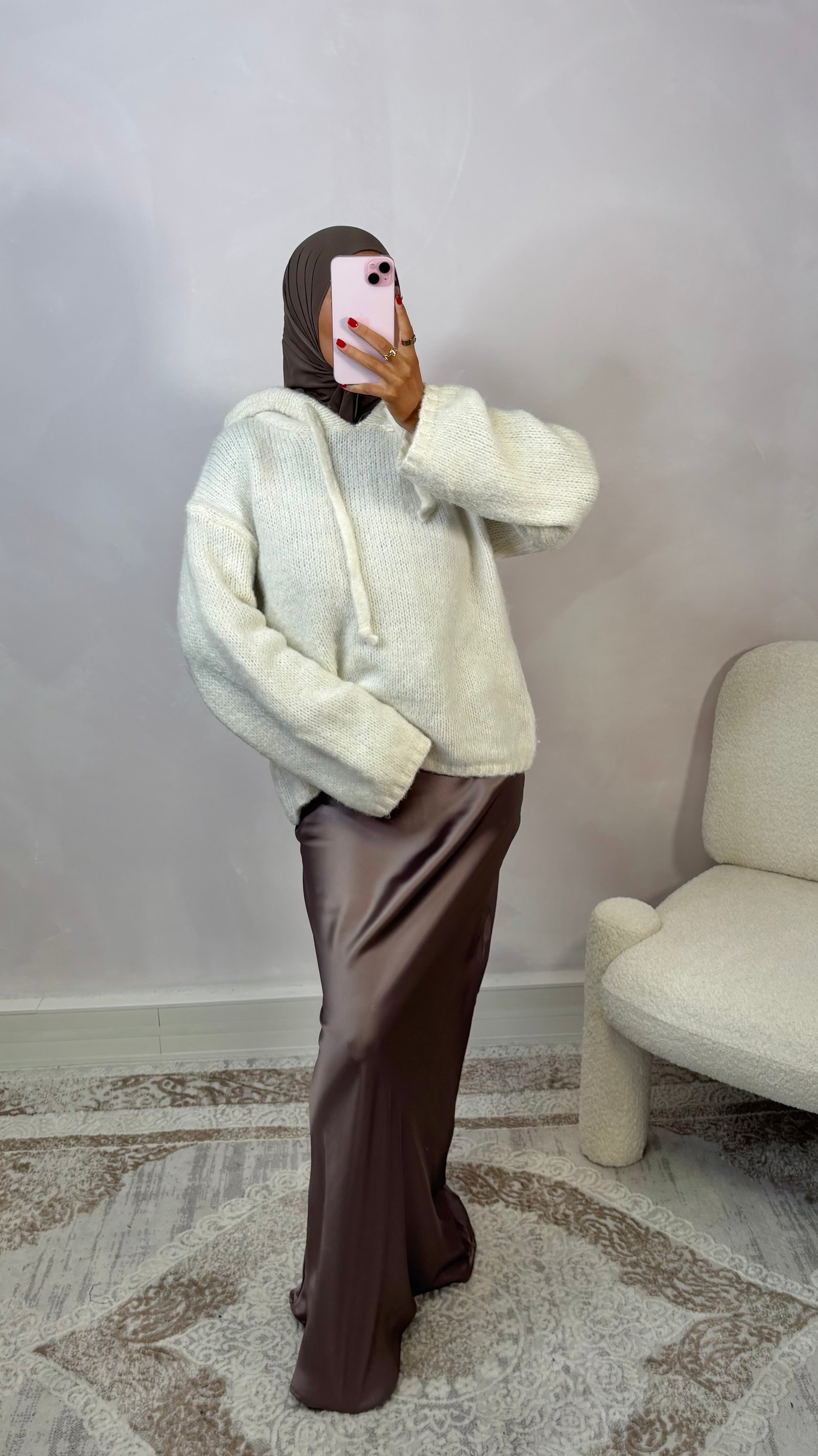 Knit sweatshirt - Milk