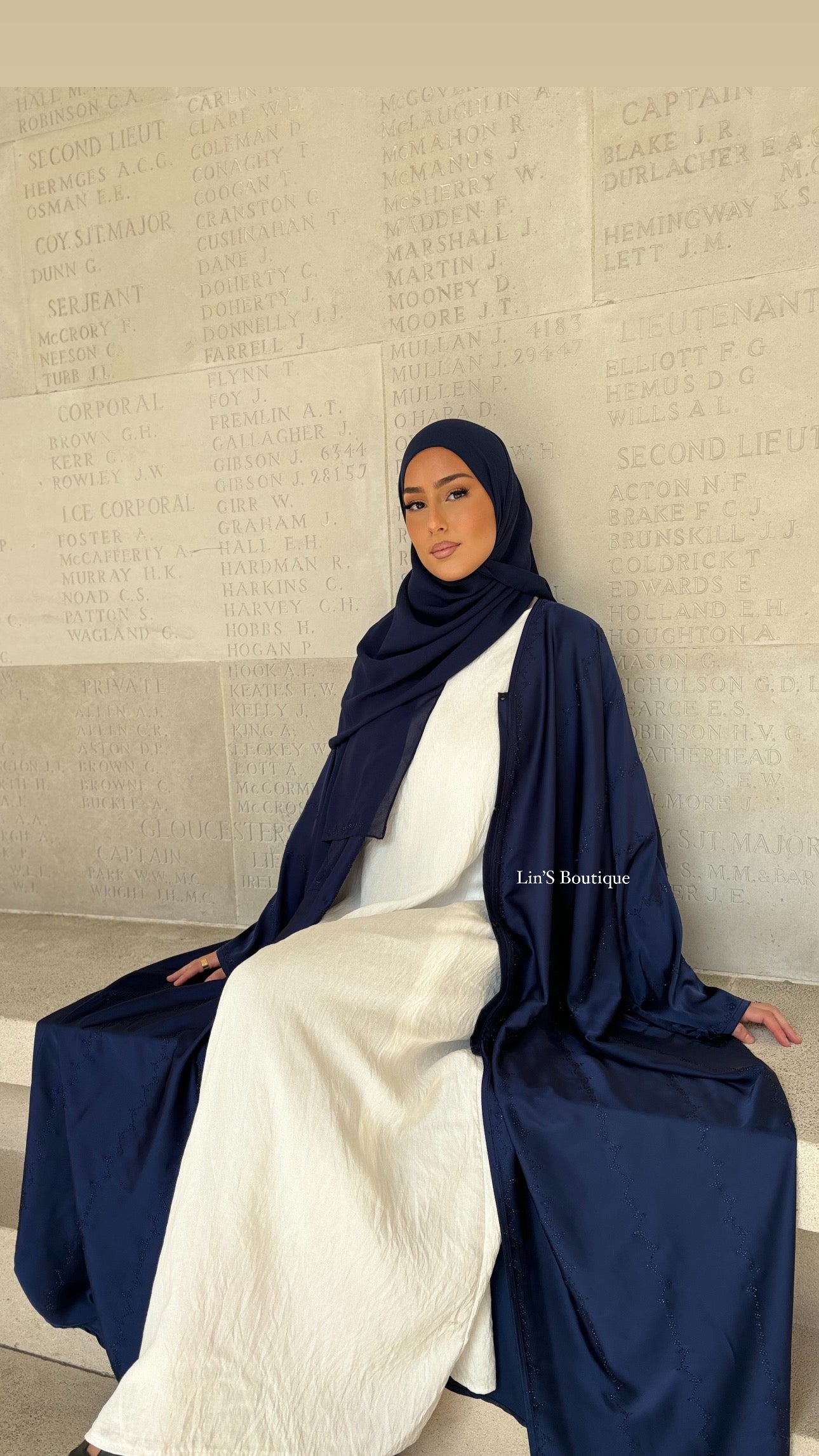 Abaya de Dubai PRESTIGE - Dark Blue