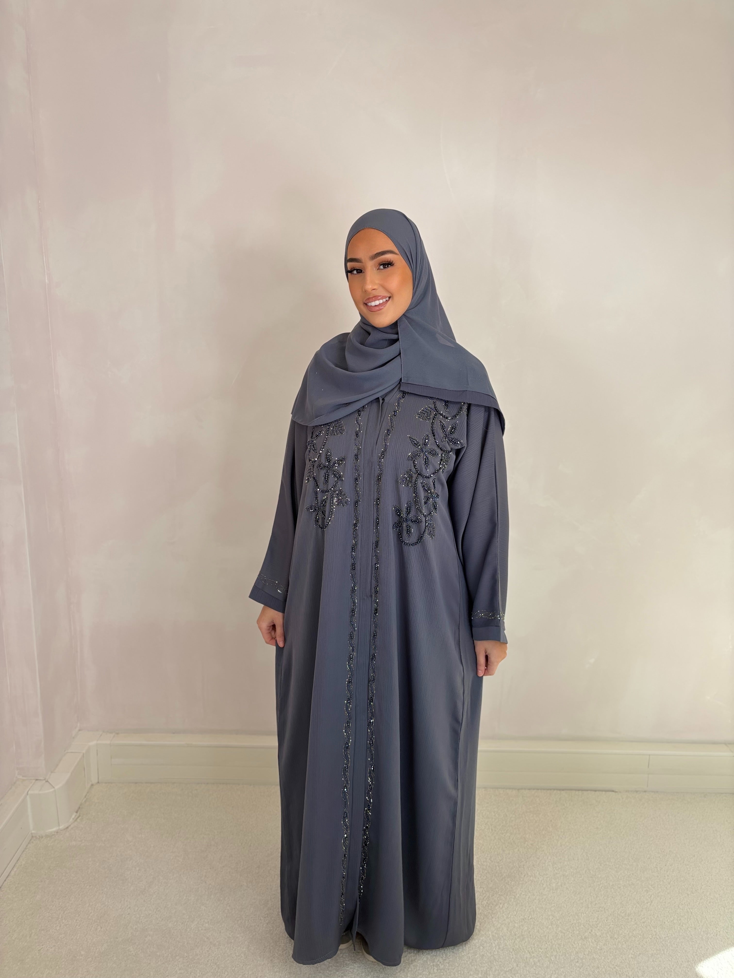Dubai Abaya TAHIRA (n71) – Anthrazit