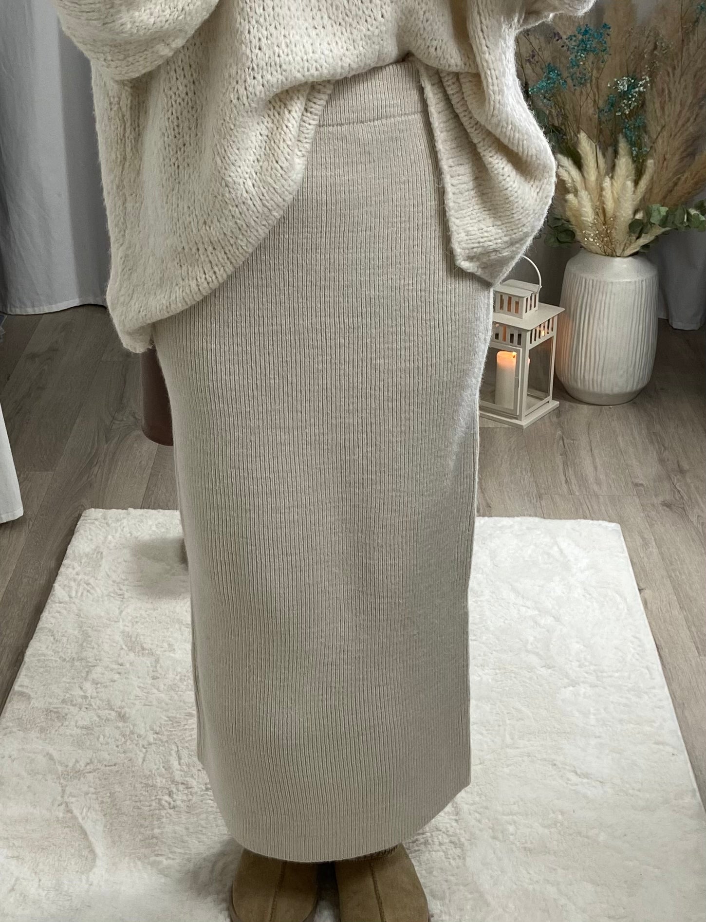 Mesh skirt - cream