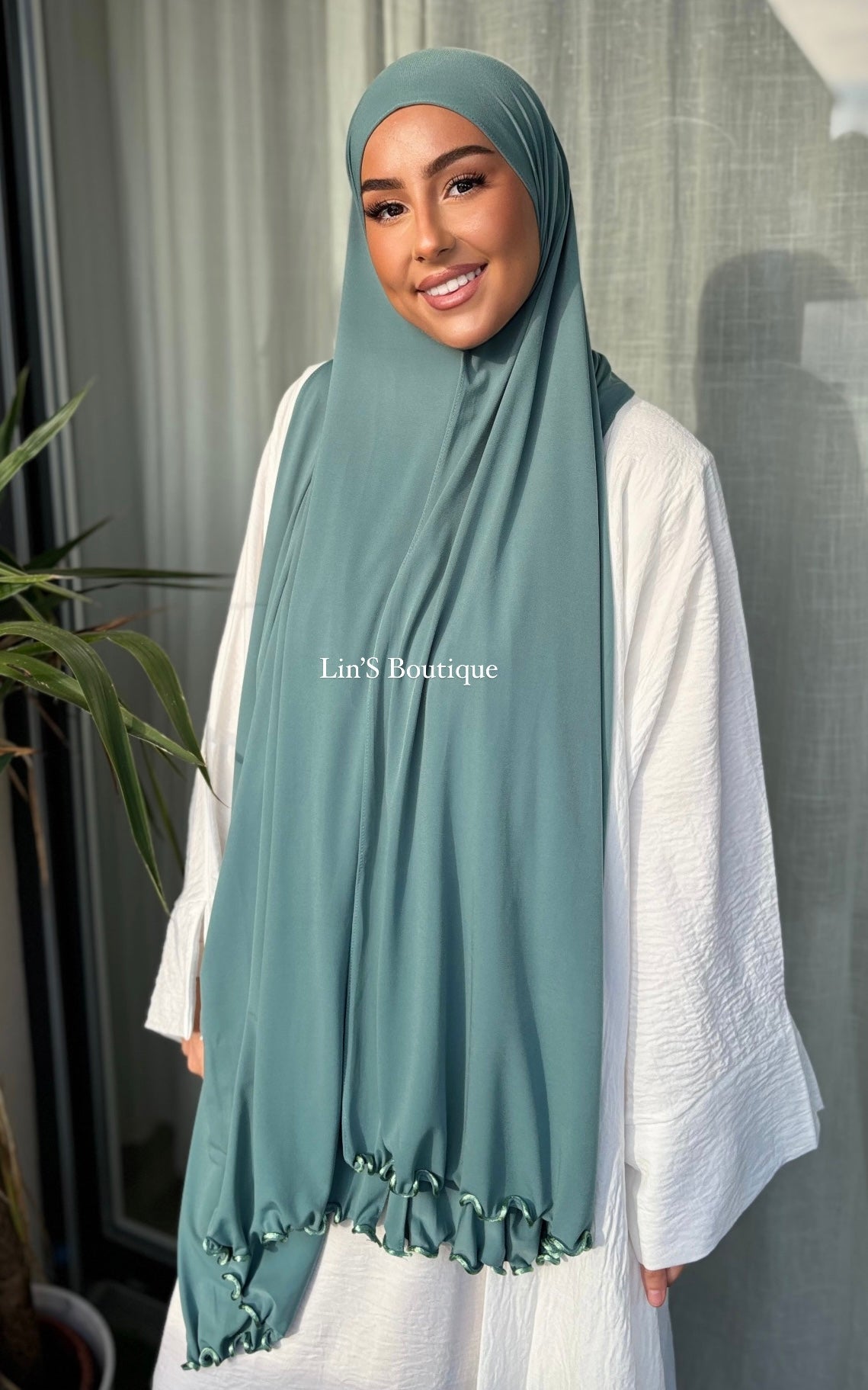 SEDEF Premium Luxury Jersey Chouchou - dark water green