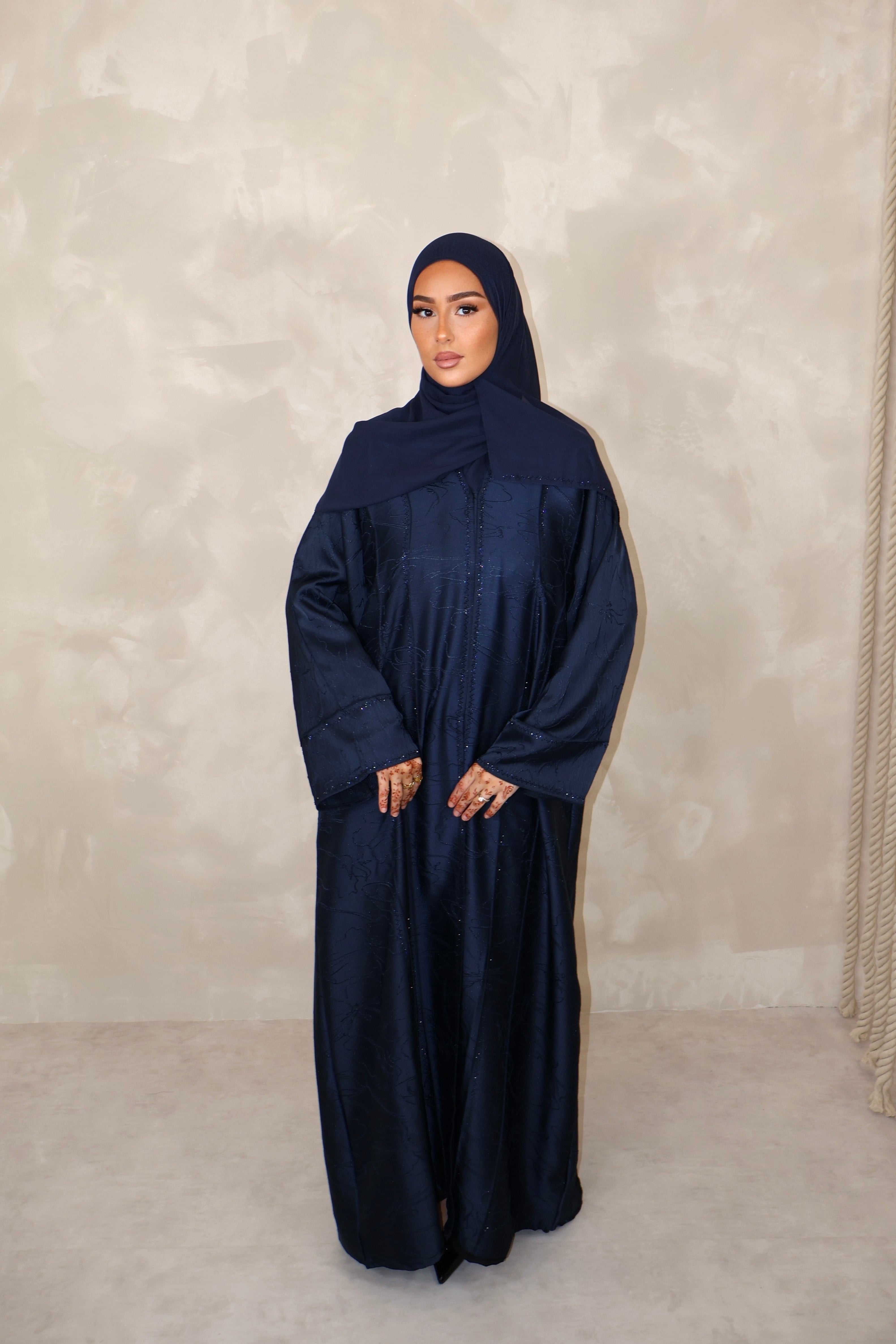 Abaya de Dubai (n78) - YARA DEEP BLUE