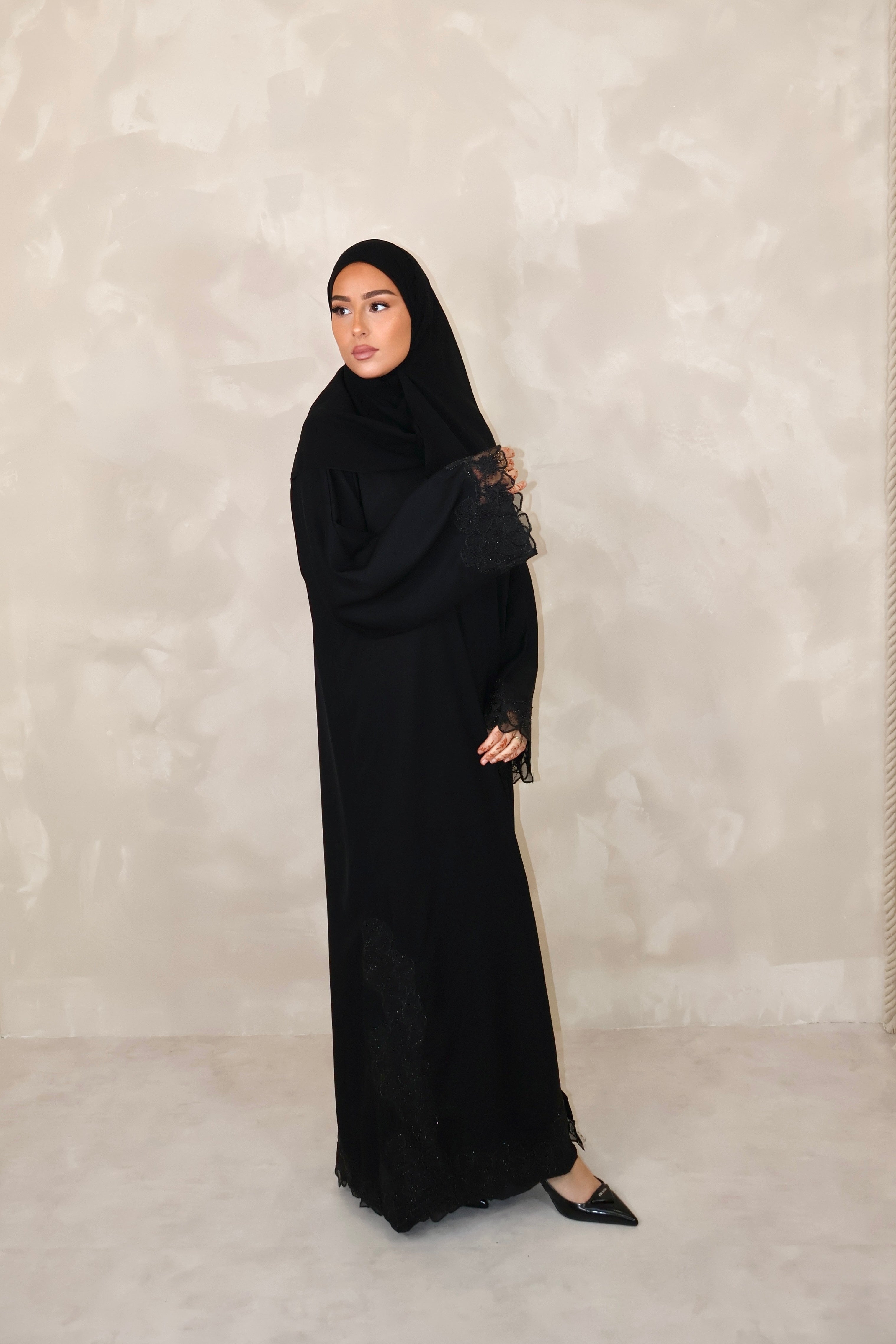 Abaya de Dubai (n106) - PRIVILÈGE BLACK