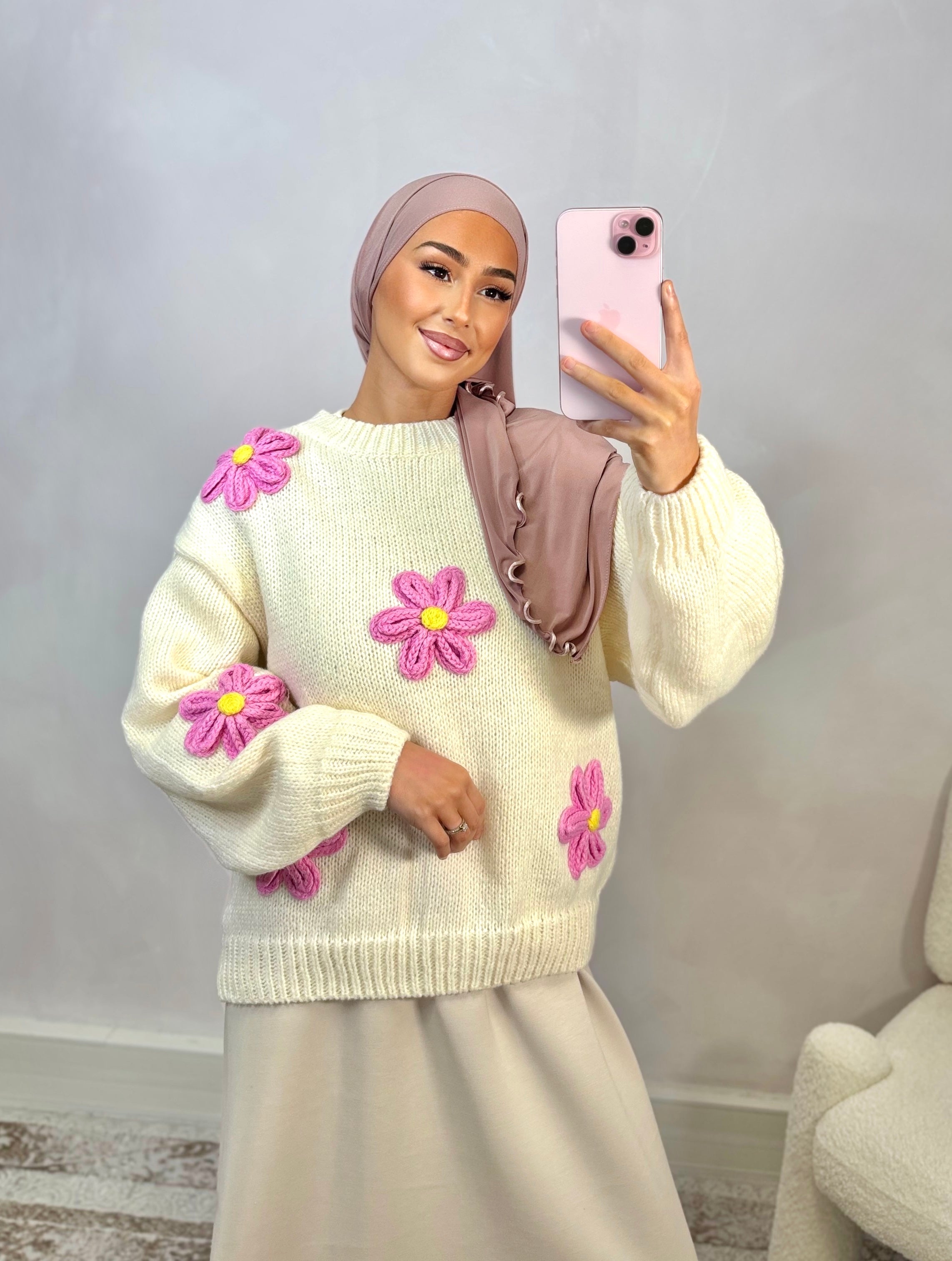 Embroidered sweater - FLOERS