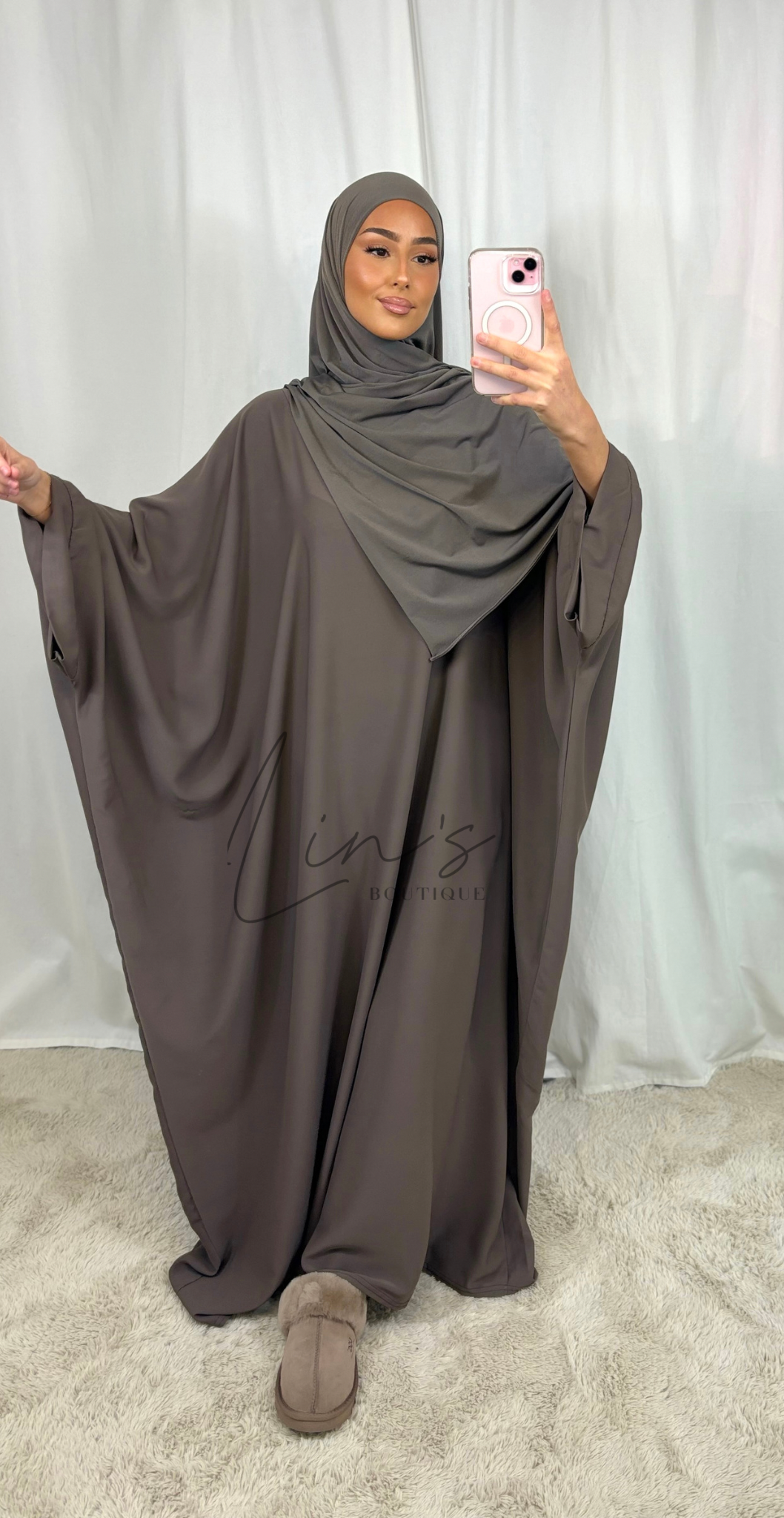 Abaya FARACHA - TAUPE FONCÉ