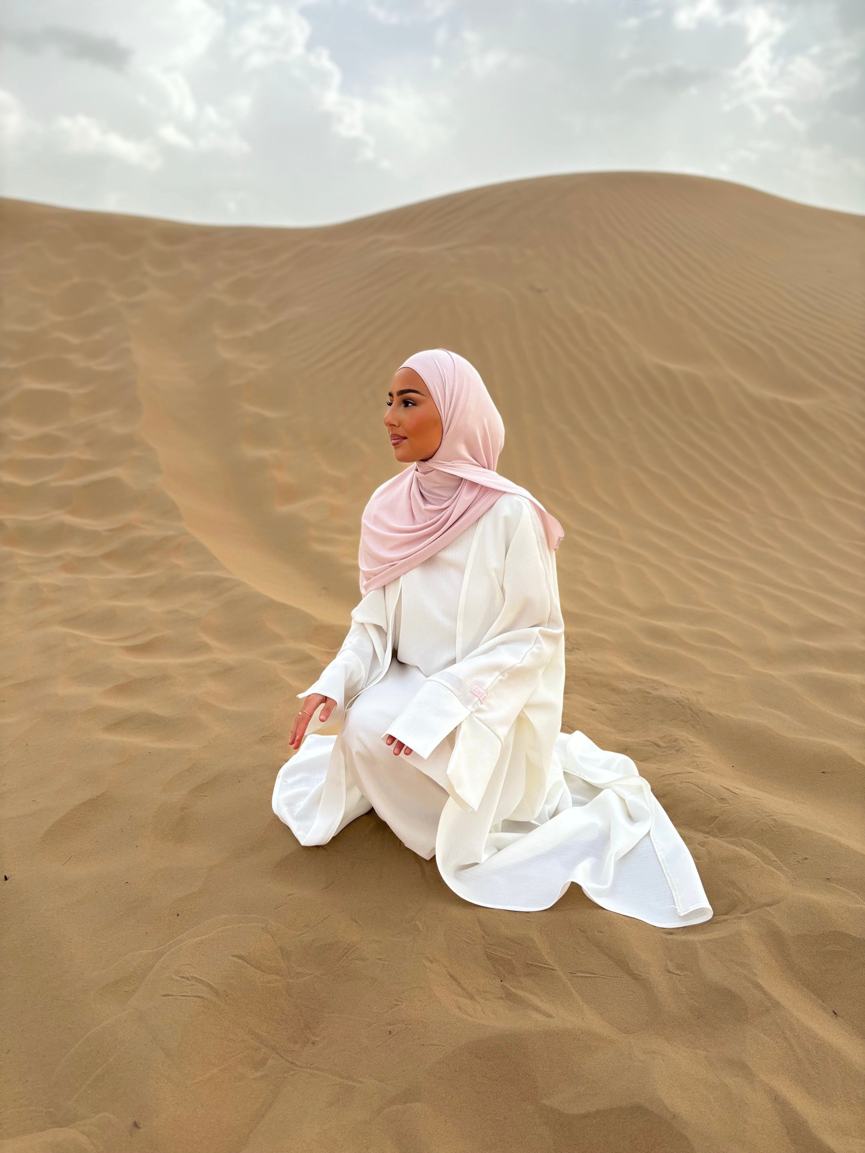 Linen set under abaya + kimono LIN'S B