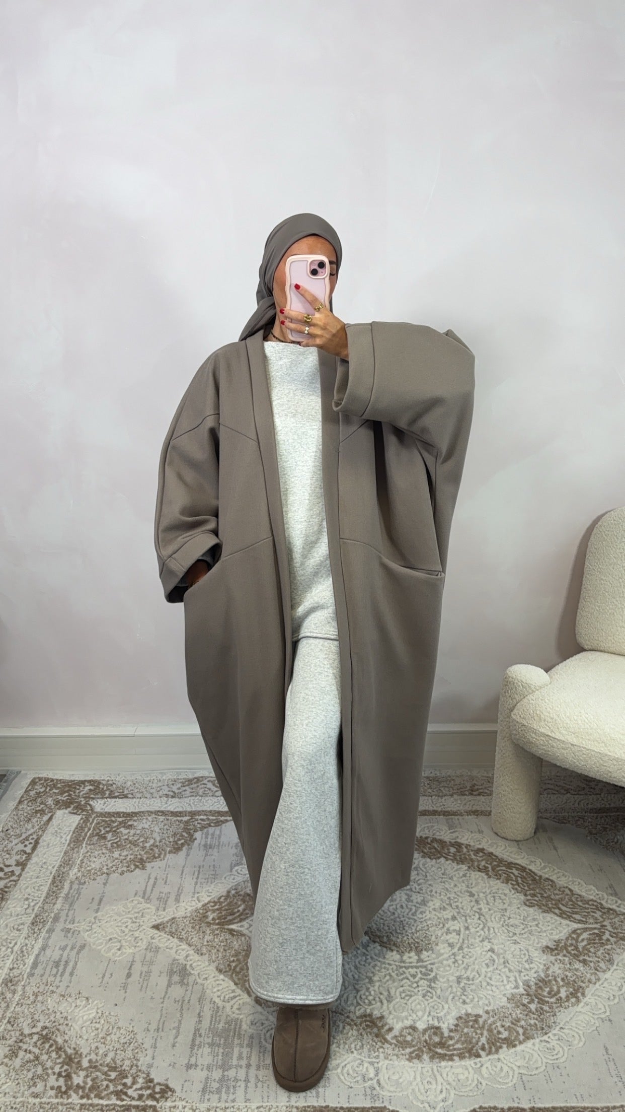 Lia Strickjacke - Taupe