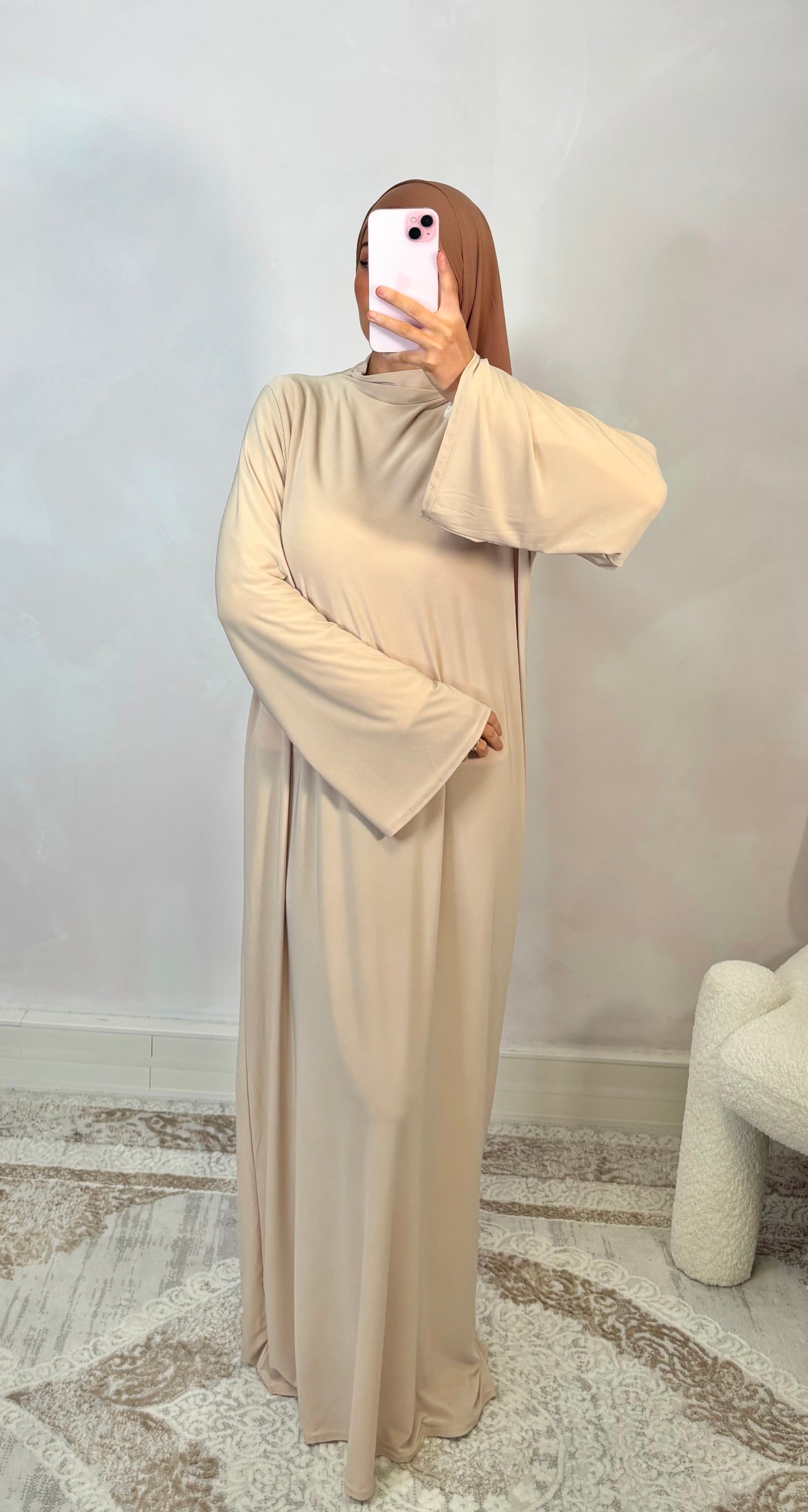 LIN'S B Luxury Premium Jersey Prayer Set - Cream