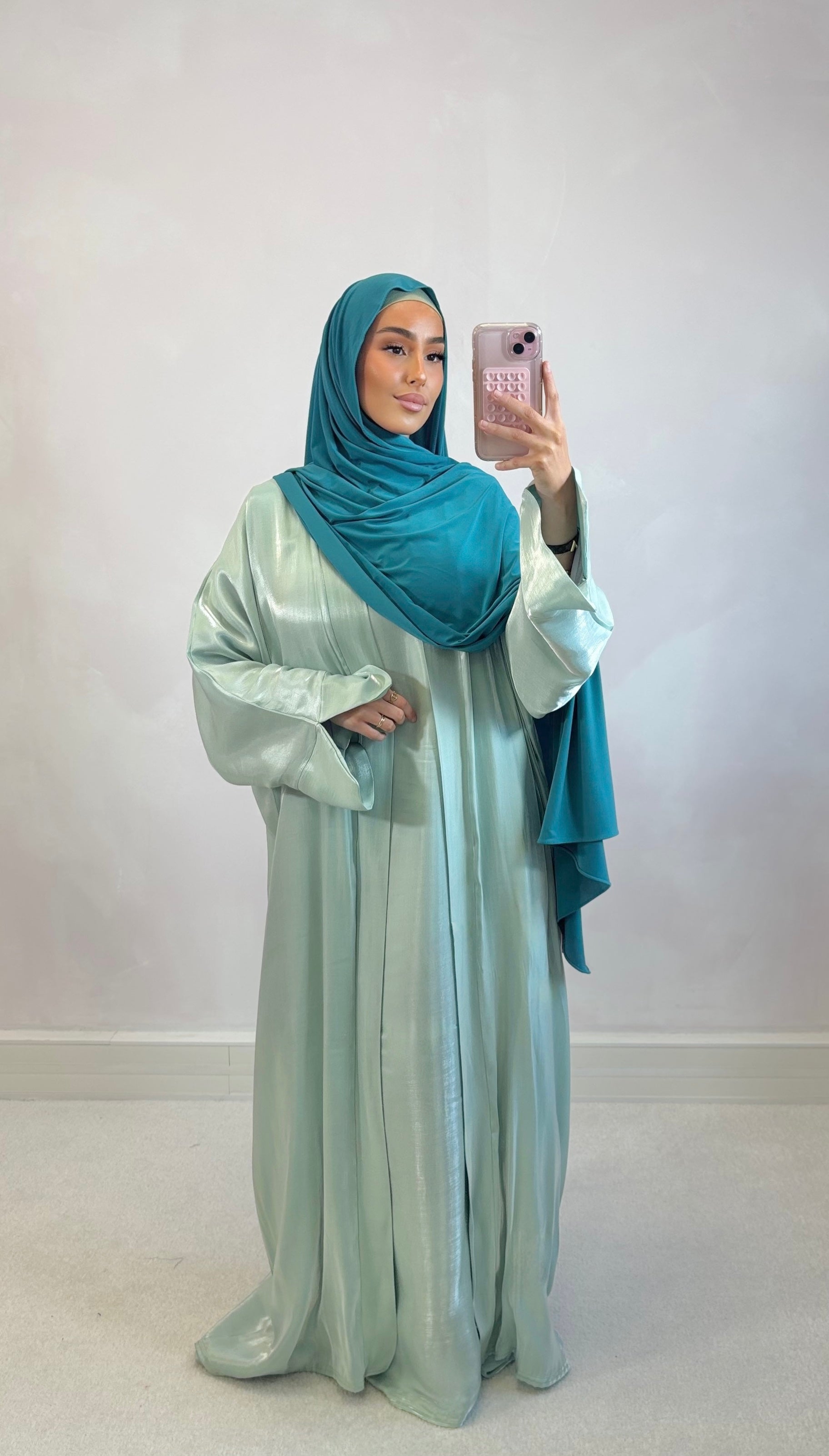 Organza set - water green