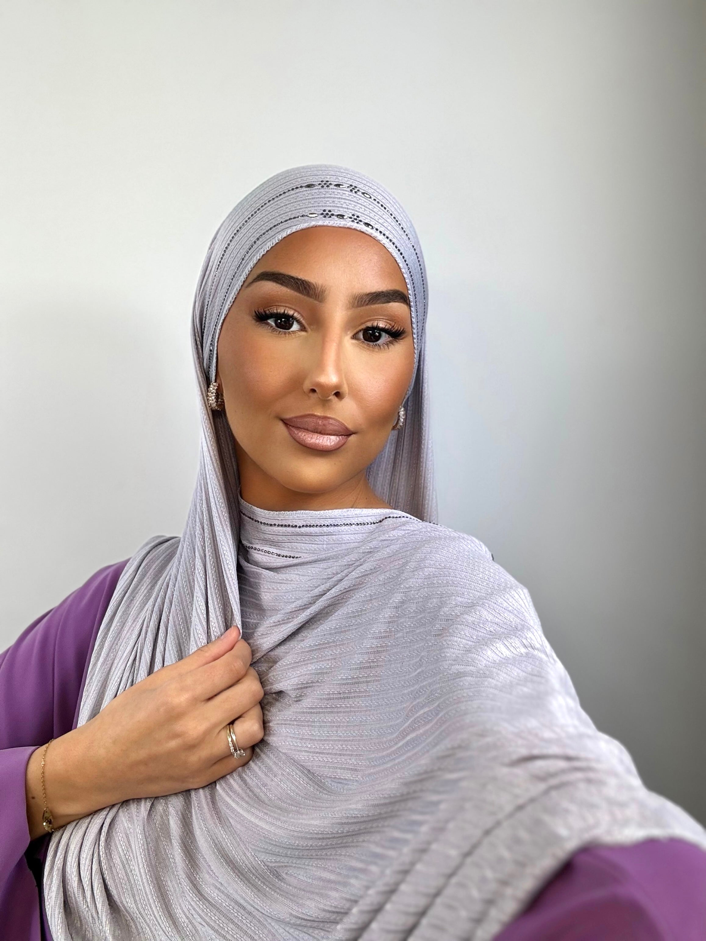 Arabia Strassschleier - Baby Lila