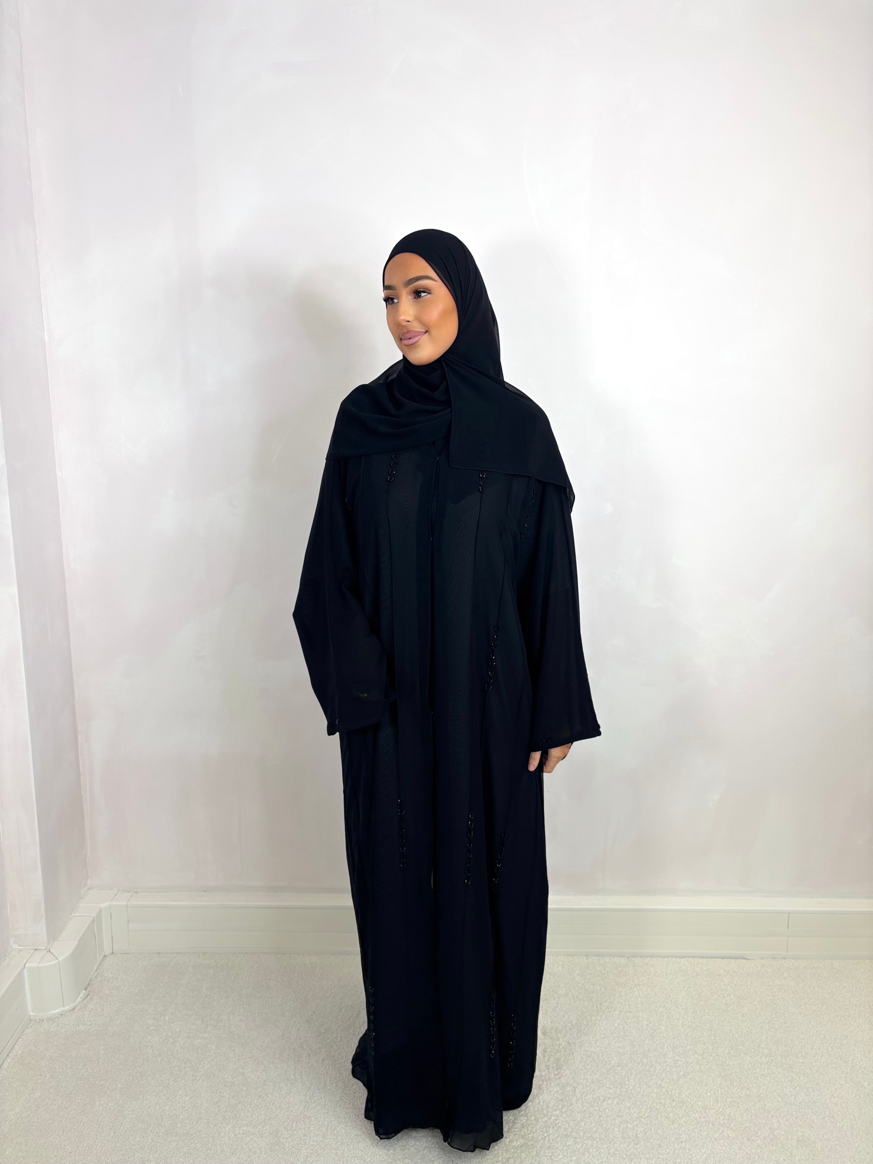 Abaya de Dubai NAYA (n55) - Noir