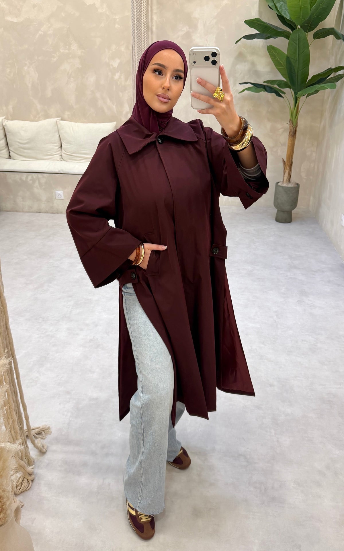 Trench 2 - BURGUNDY