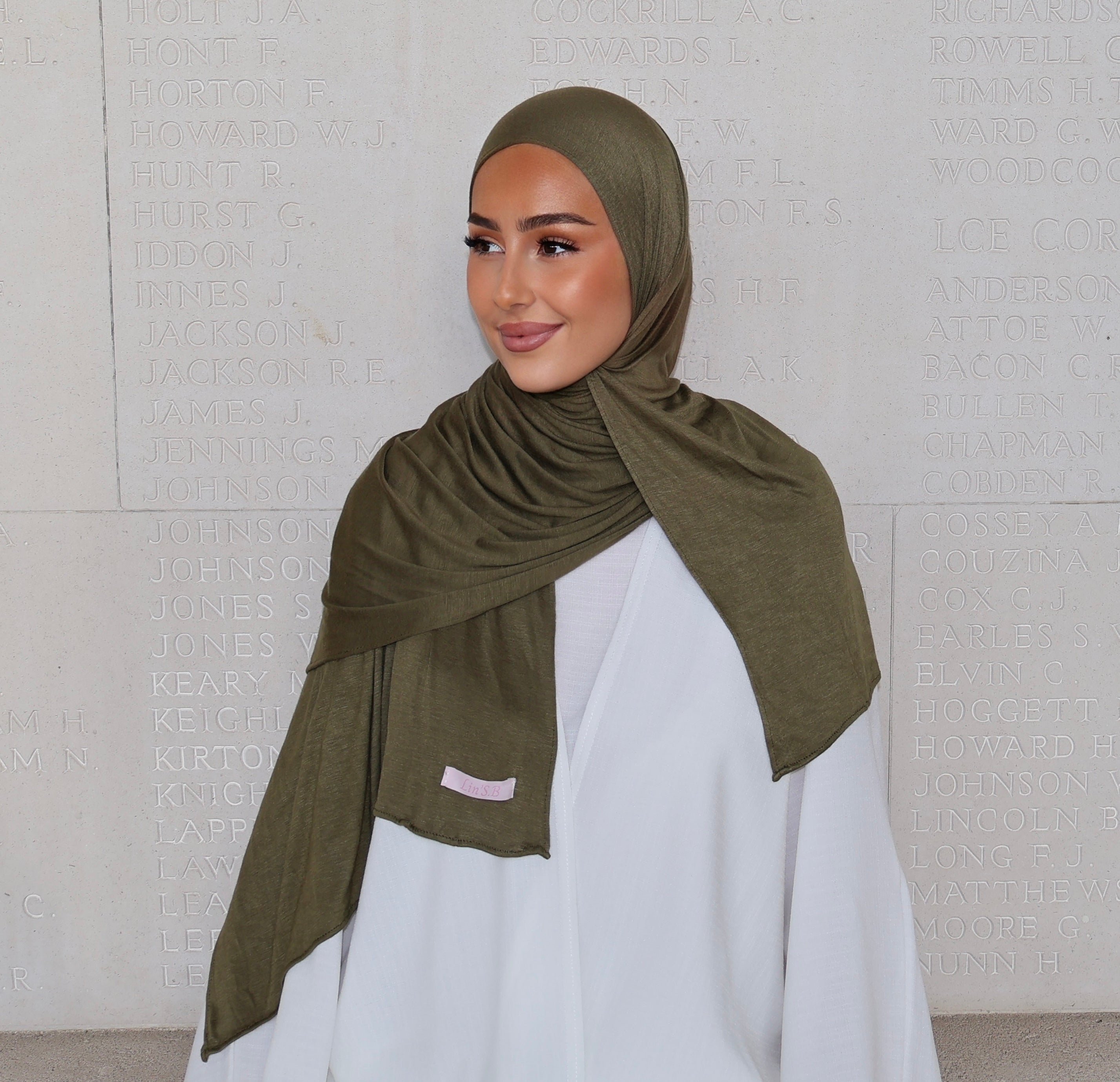 Jersey Bambus - dunkelkhaki