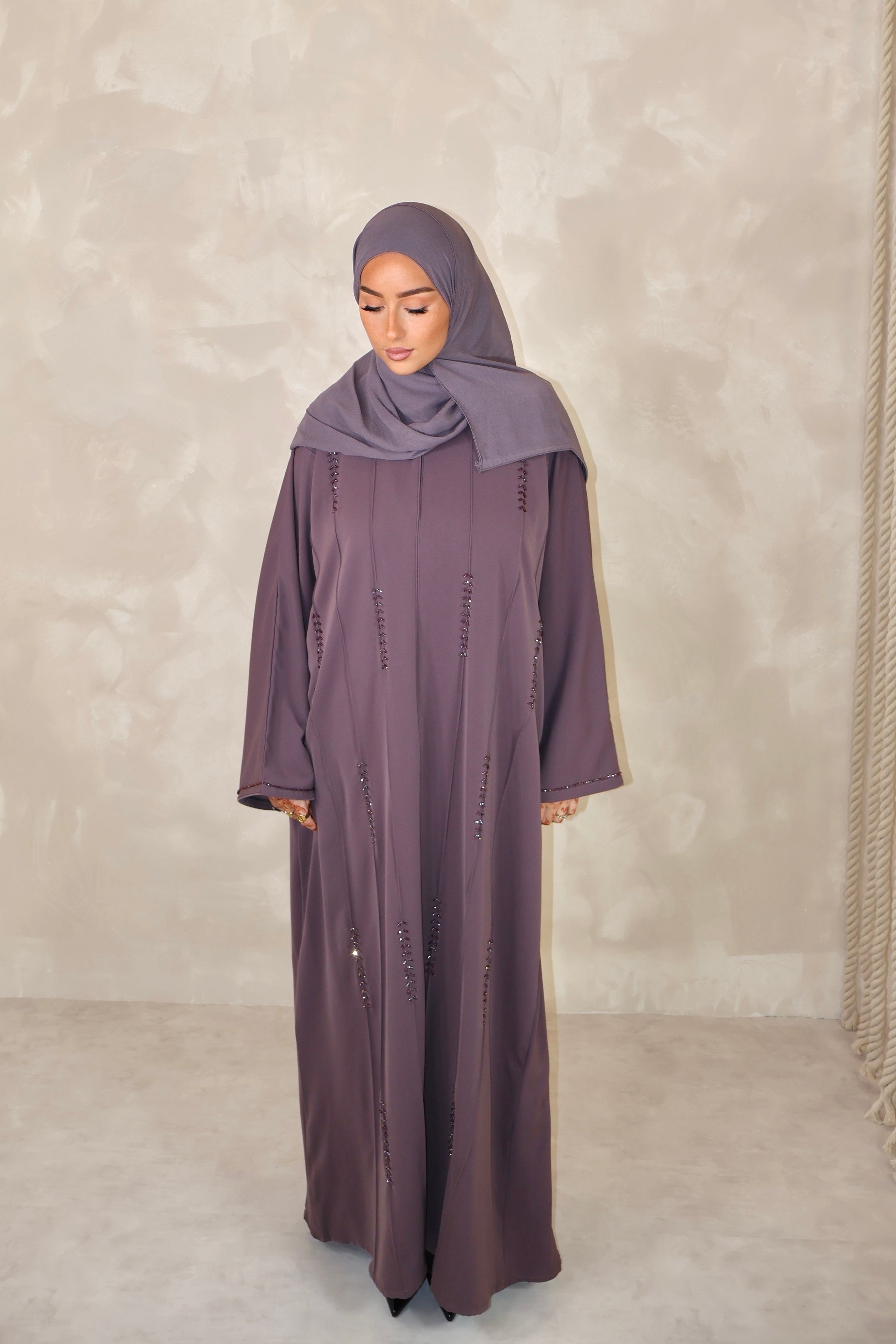 Abaya de Dubai (n92) - JAWARA ROSY MAGENTA