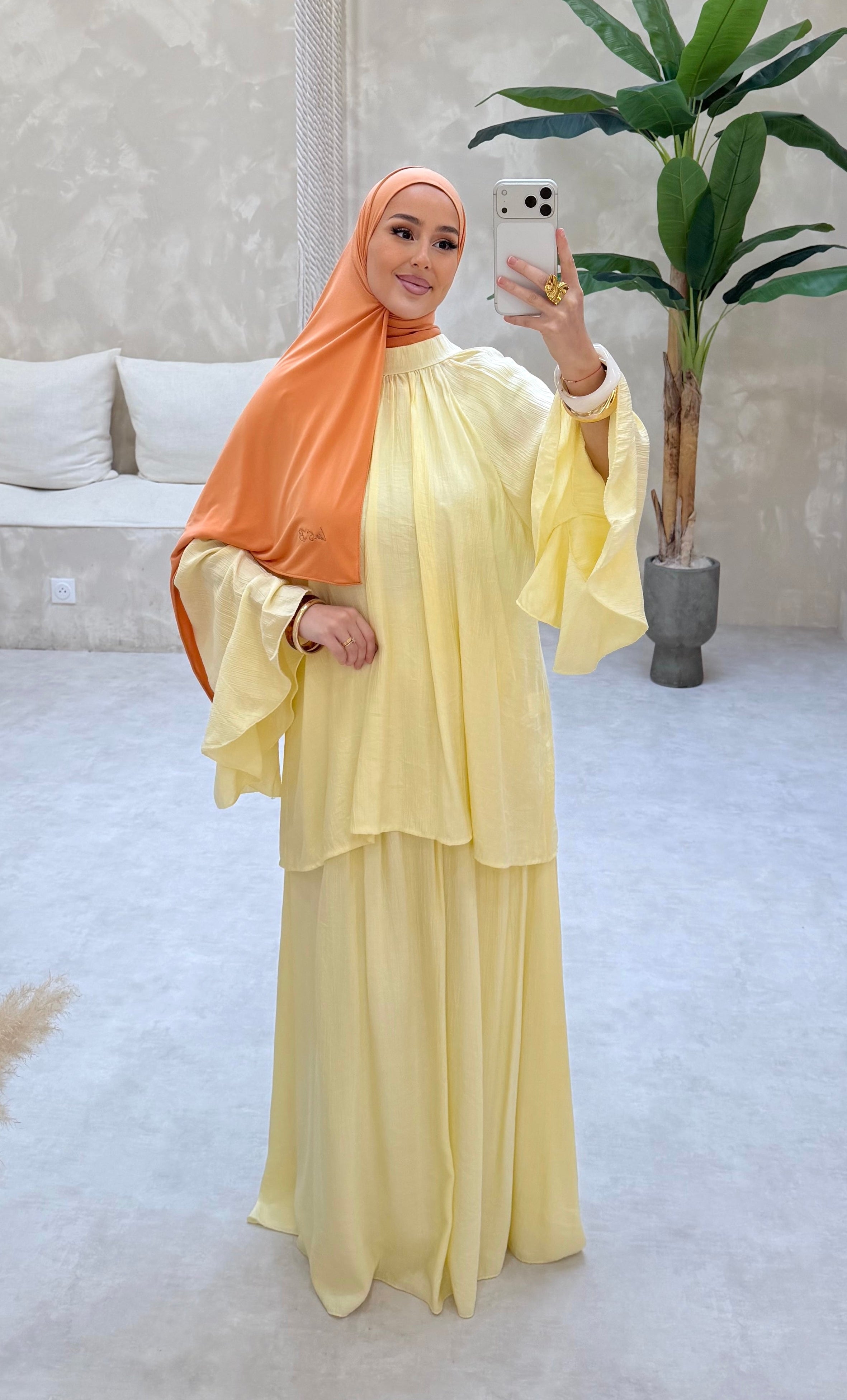 Ensemble ELLA - jaune pastel