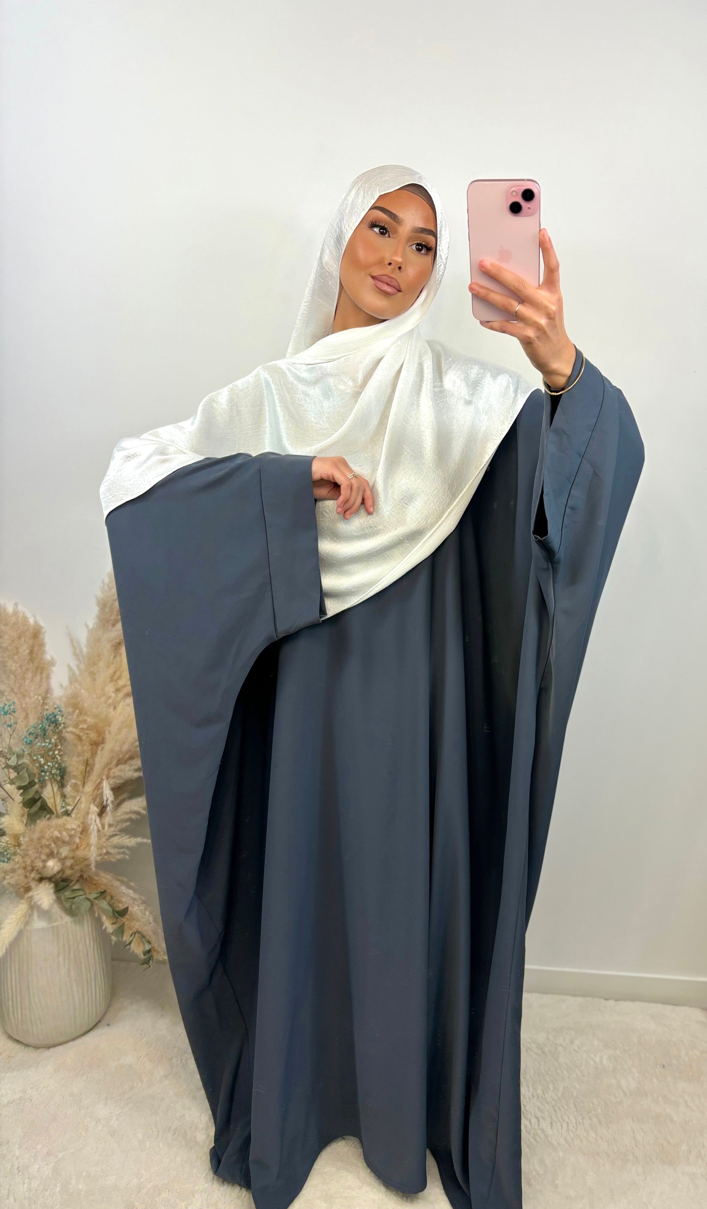 Abaya FARACHA - gris anthracite