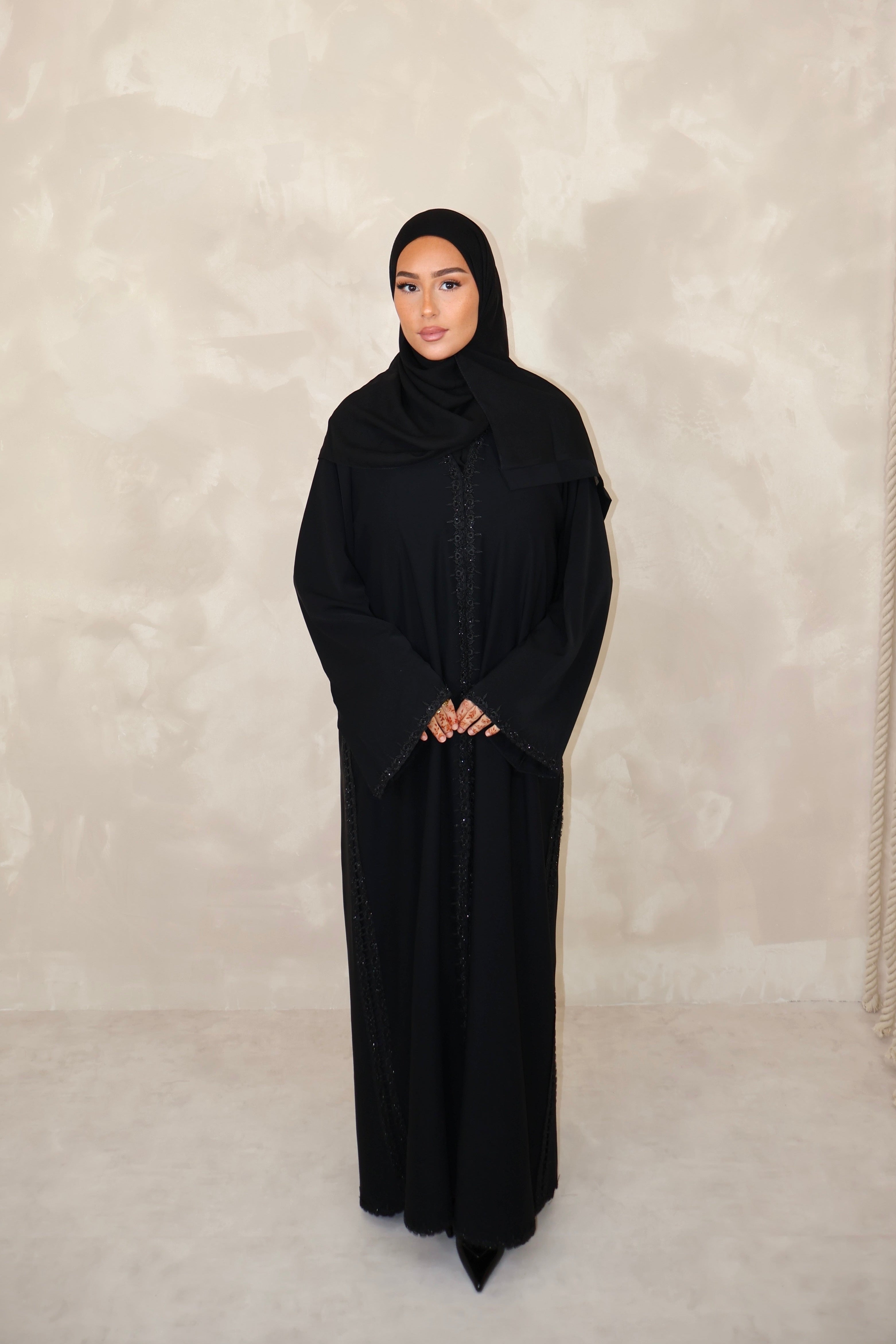 Abaya de Dubai (n77) - LAYALI BLACK