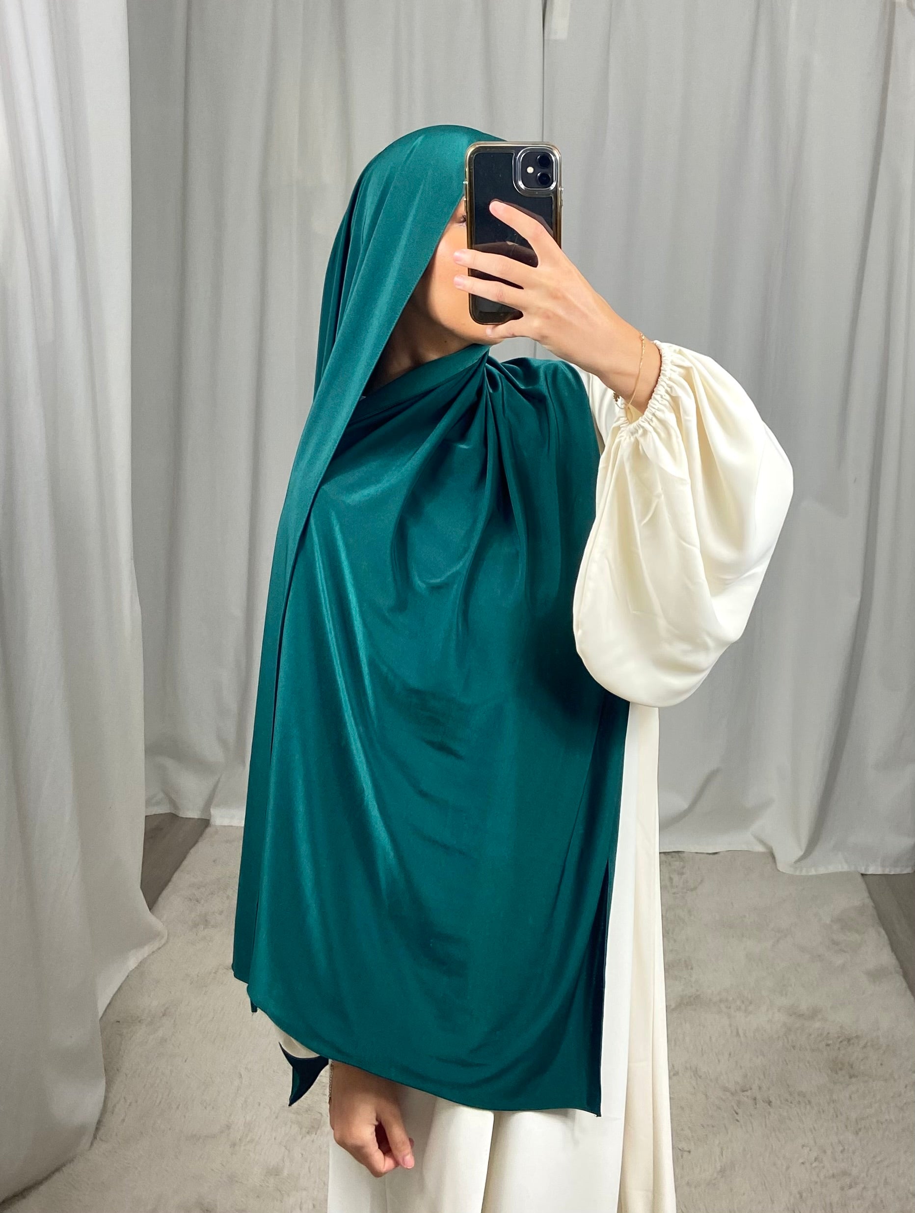 Jersey premium de luxe satiné - ÉMERAUDE