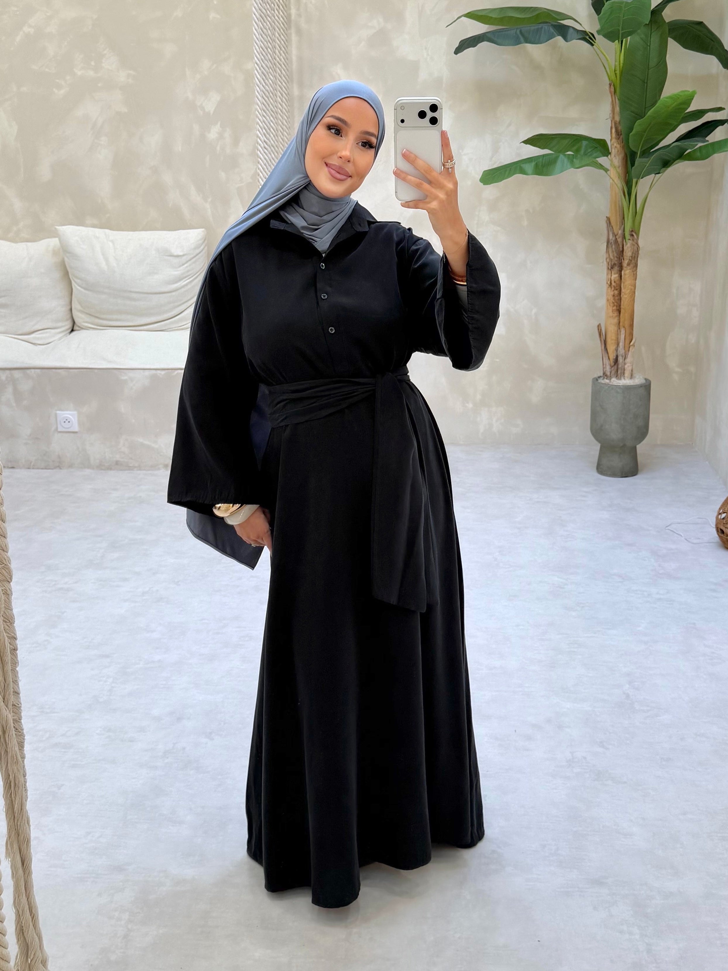 Robe chemise - black