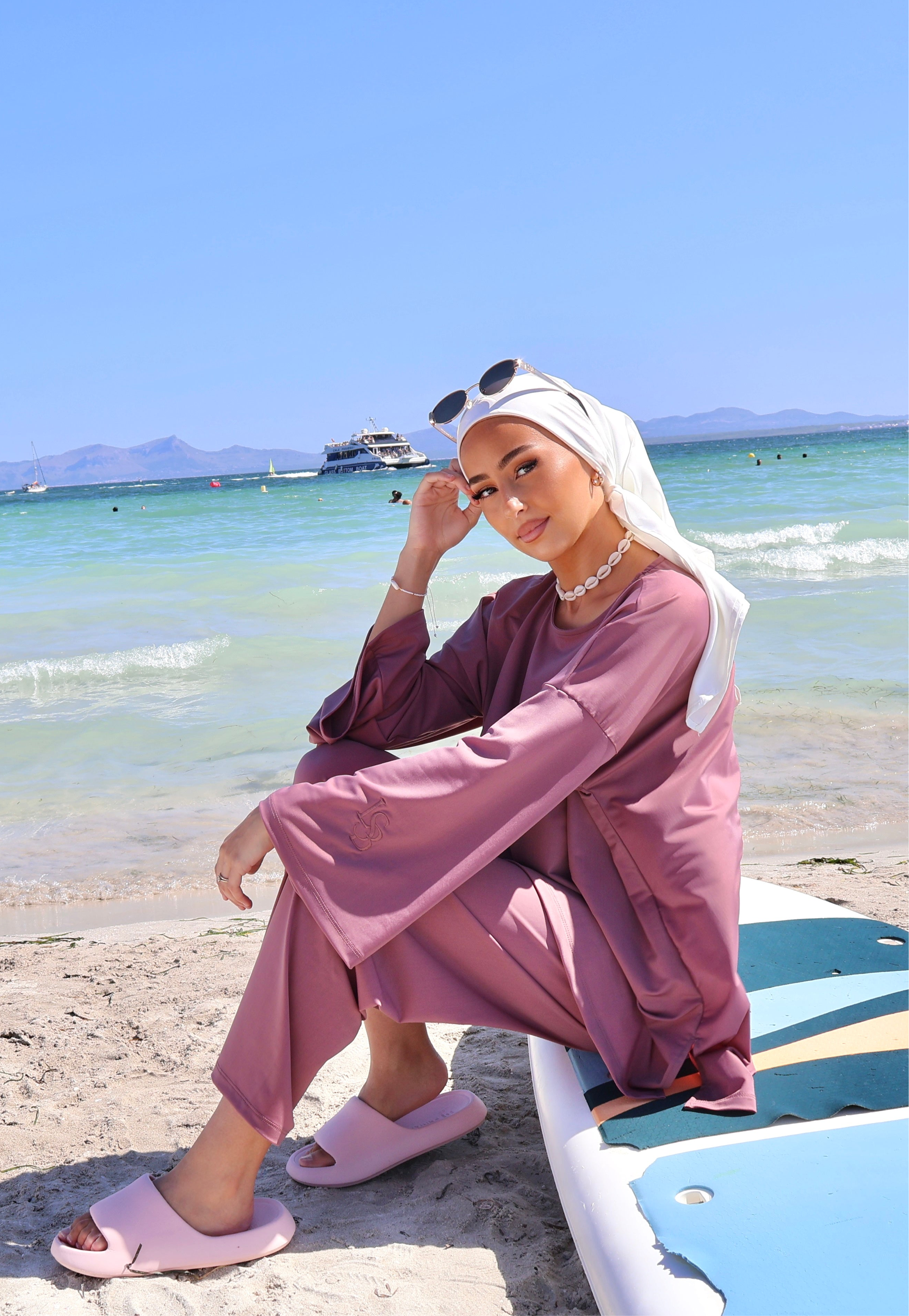 BURKINI CRÉATION LIN’S.B - MAUVE POUDRÉ