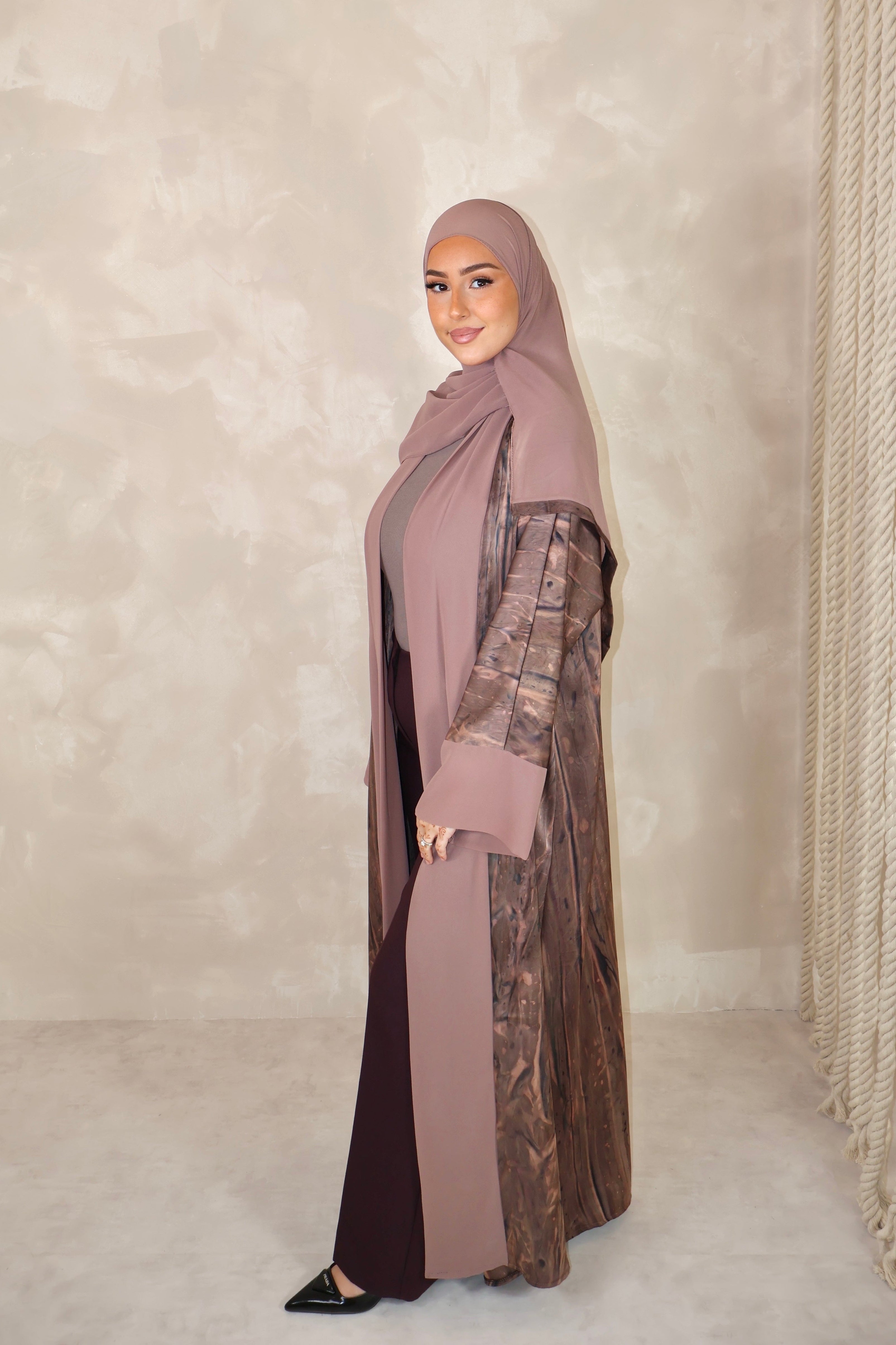 Création Lin’S.B Kimono de Dubai (n116) - SIGNATURE CAPPUCCINO