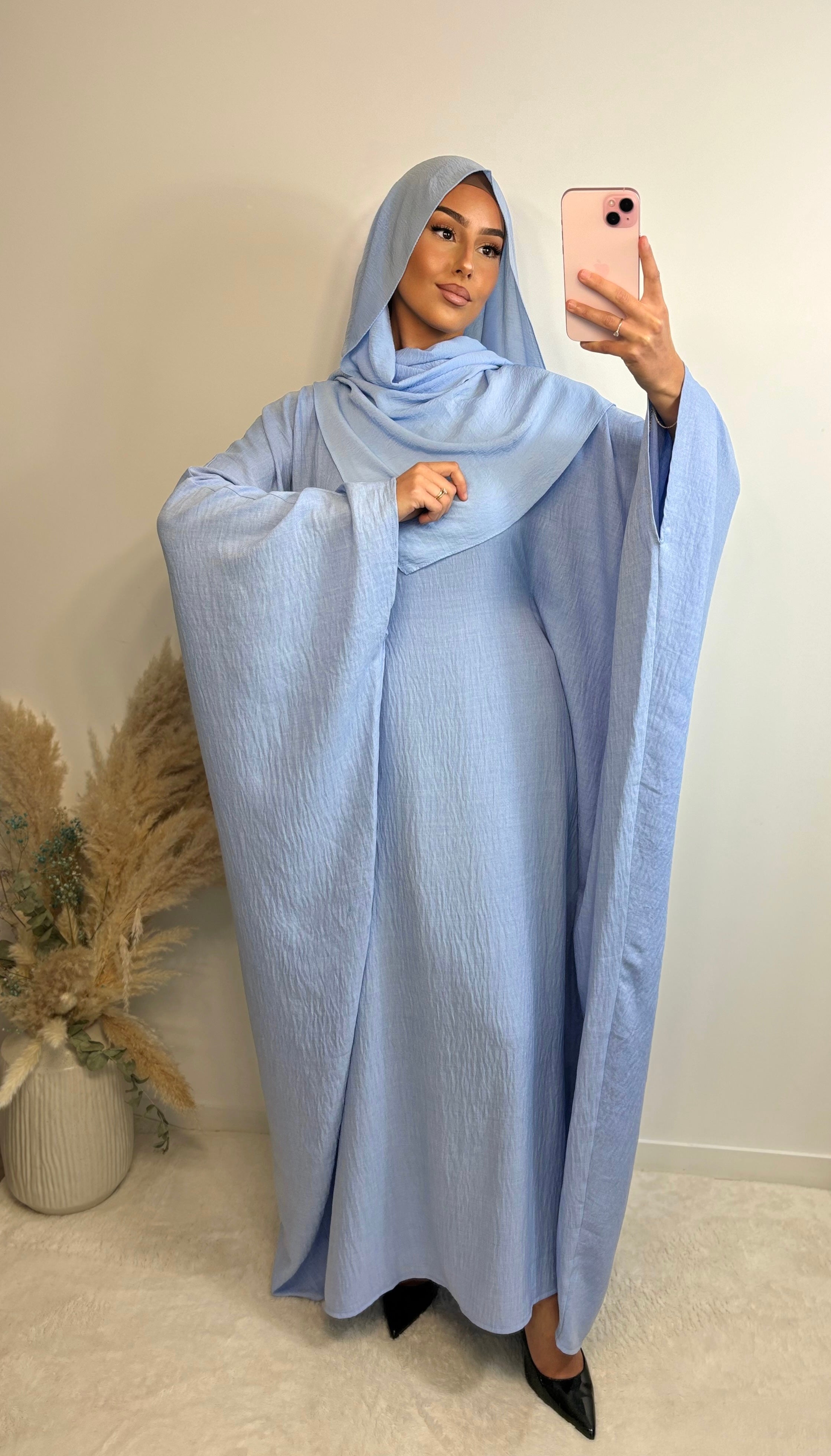 Saudisches Leinenkleid - blau