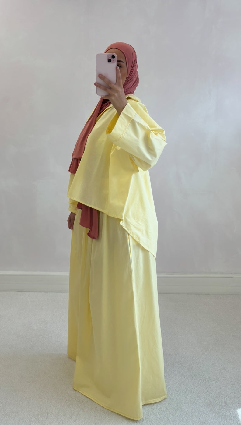 Chemise LEYA - jaune pastel