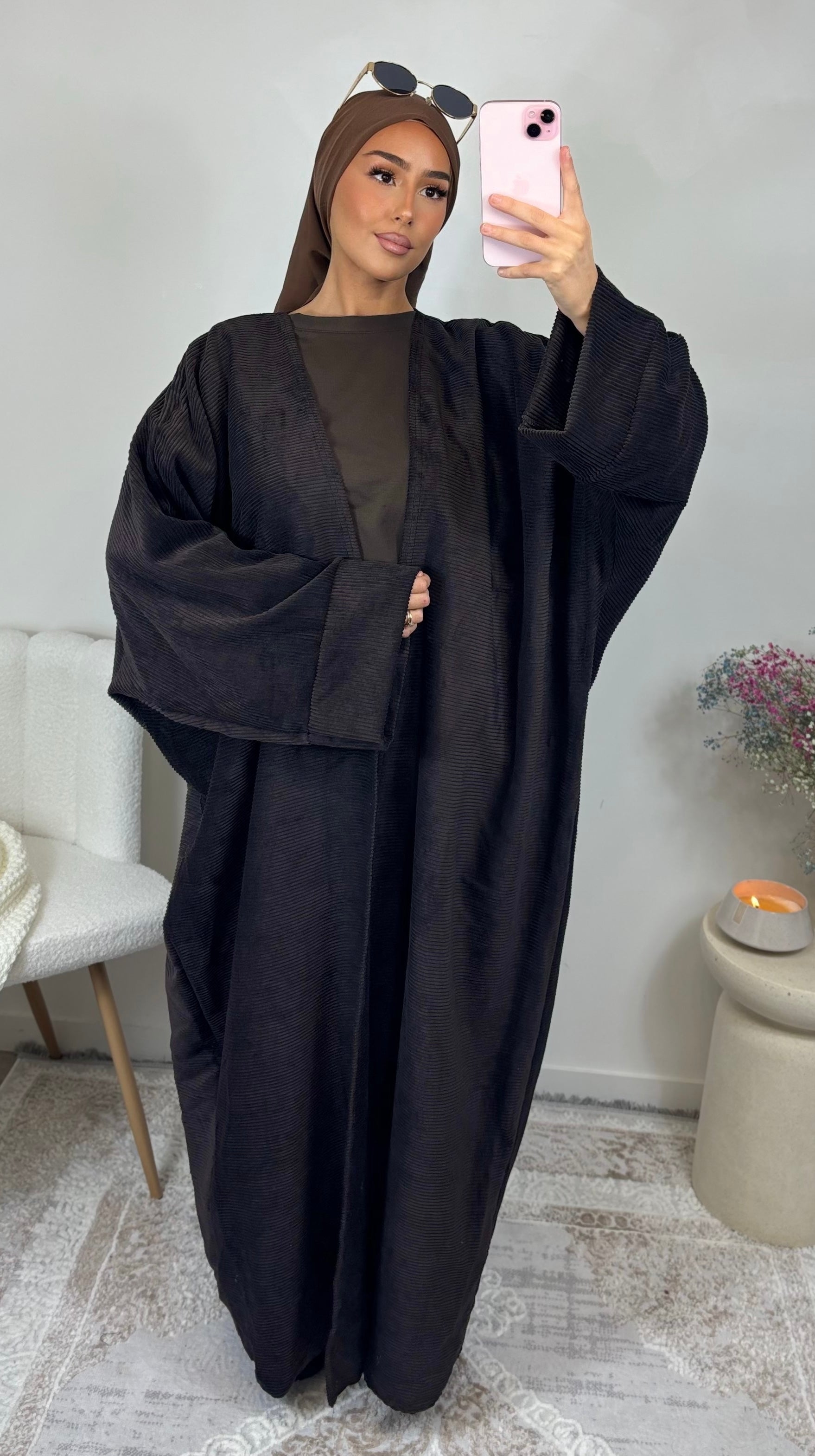 NYLA Kimono - dark brown