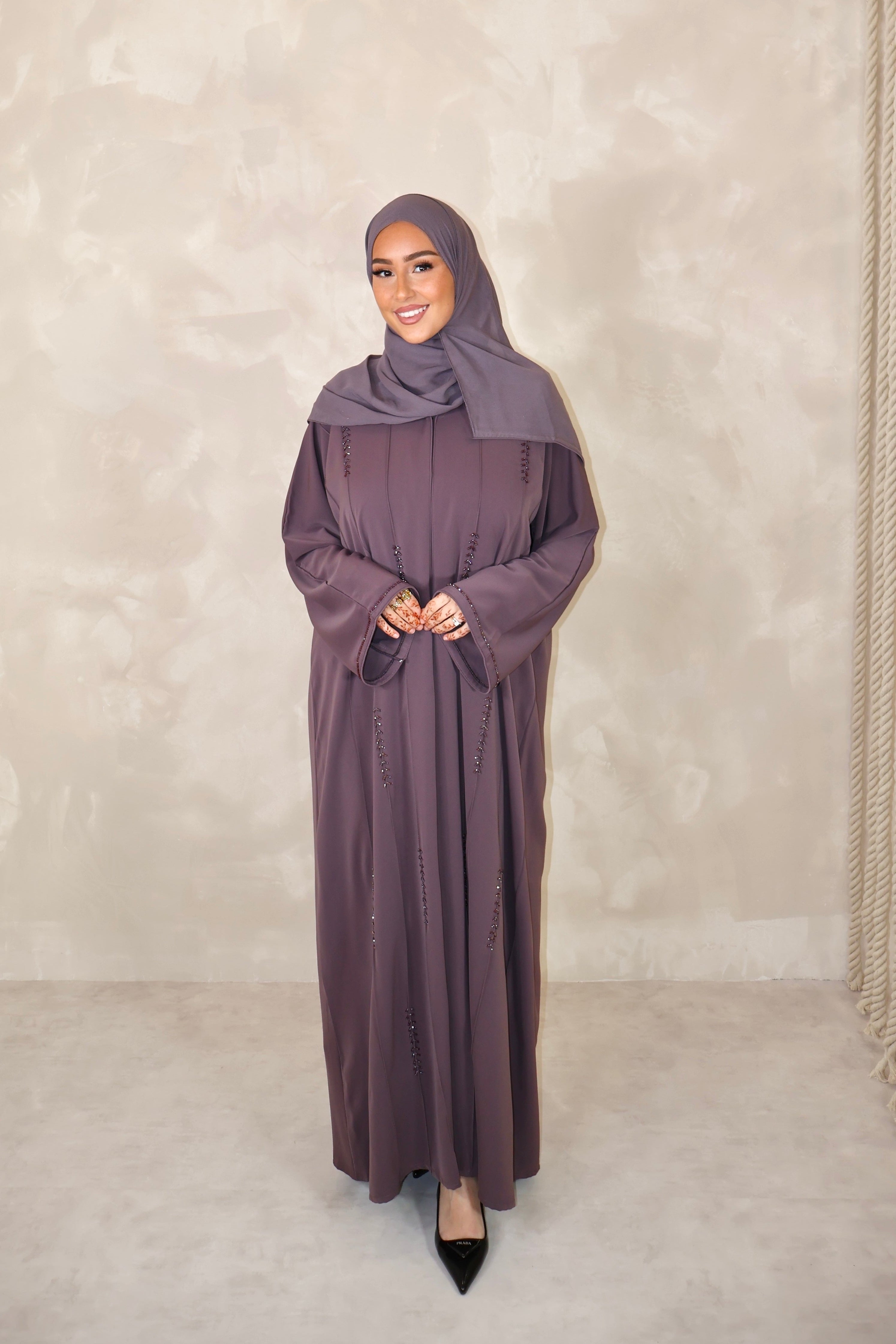 Abaya de Dubai (n92) - JAWARA ROSY MAGENTA