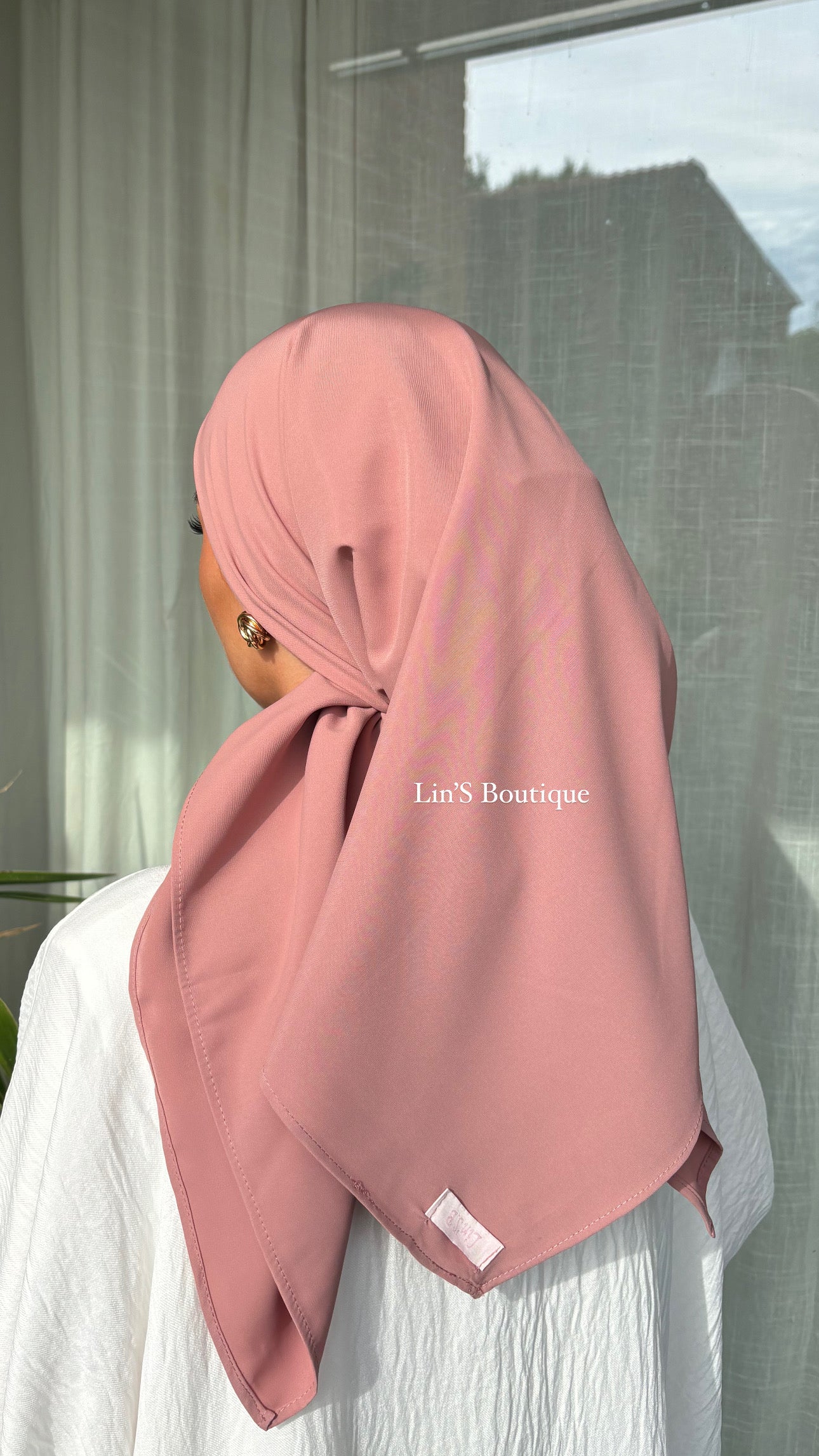Lin'S B Seidentuch - Rosa