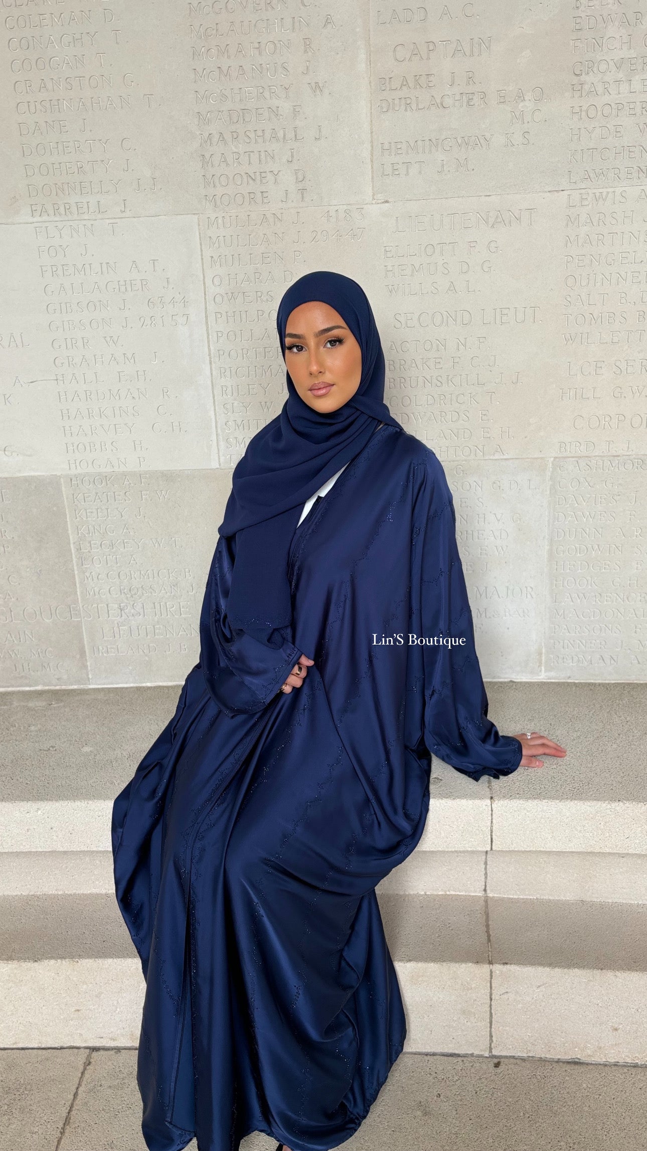Abaya de Dubai PRESTIGE - Dark Blue