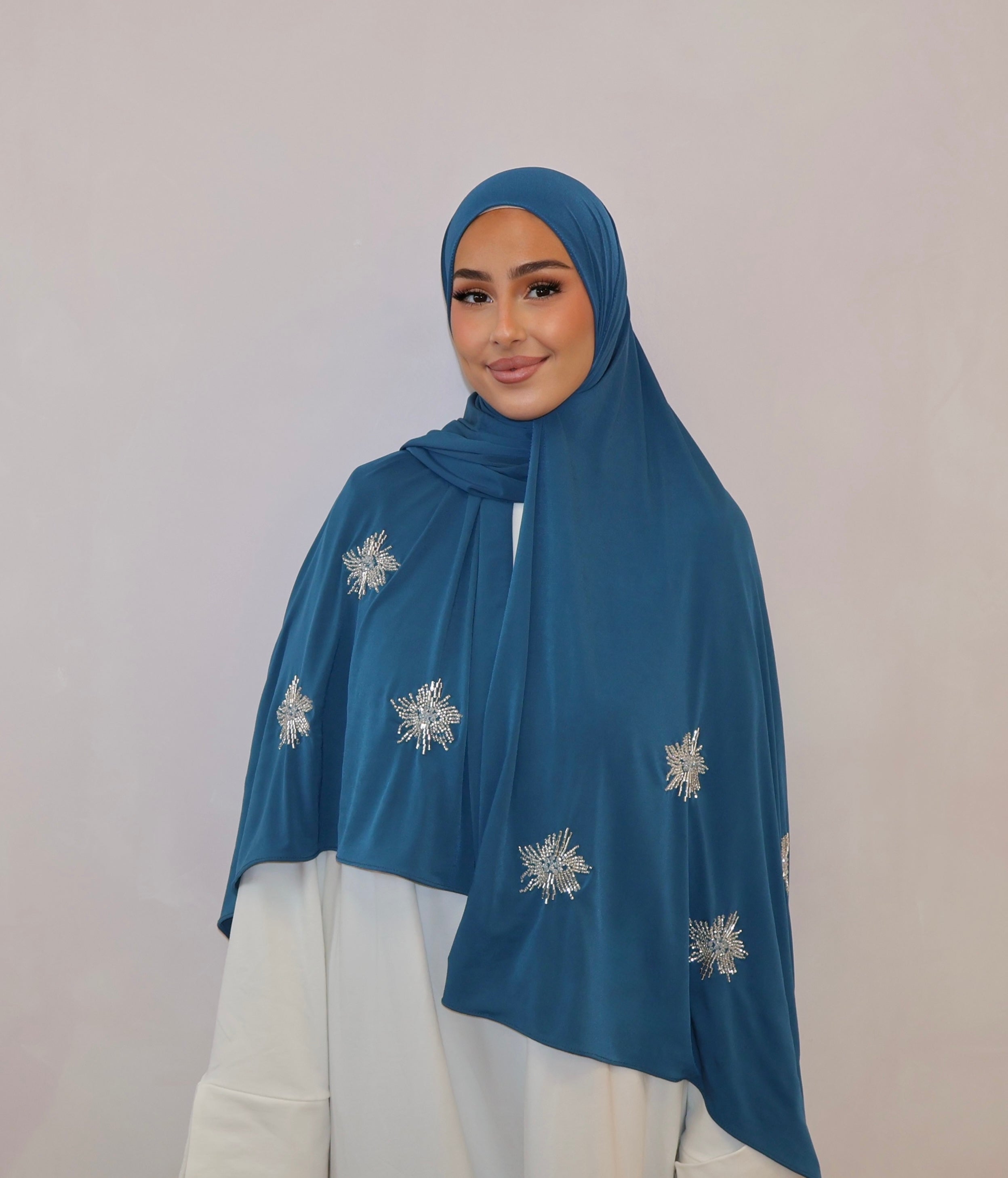 SEDEF Pearly Premium Luxury Jersey - Duck Blue